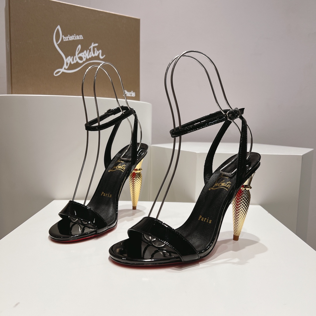 顶级版原版盒ChristianLouboutin2024s原版做货重工CL全新LiPgloss系列高跟凉