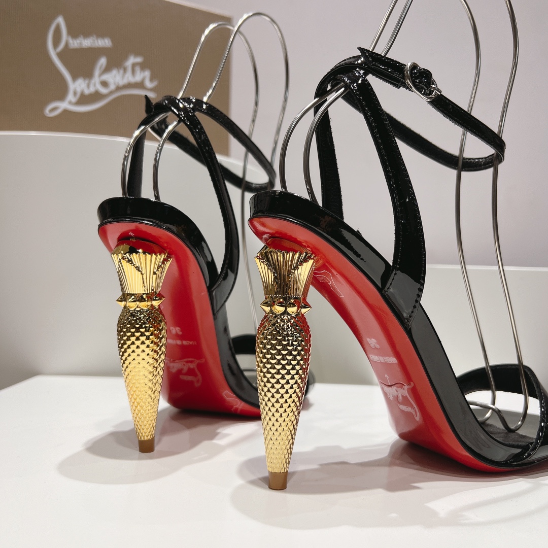 顶级版原版盒ChristianLouboutin2024s原版做货重工CL全新LiPgloss系列高跟凉