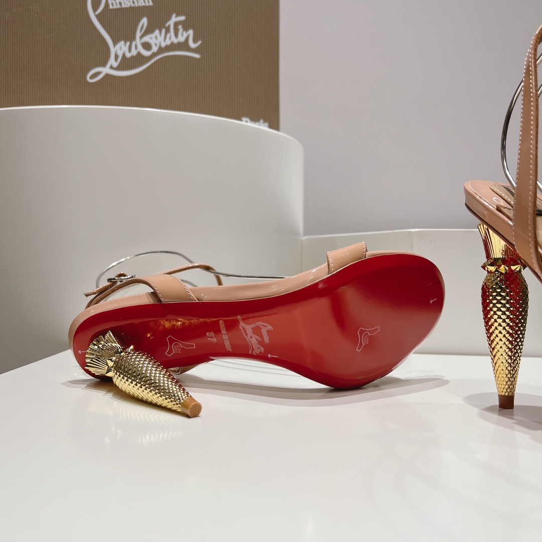 顶级版原版盒ChristianLouboutin2024s原版做货重工CL全新LiPgloss系列高跟凉