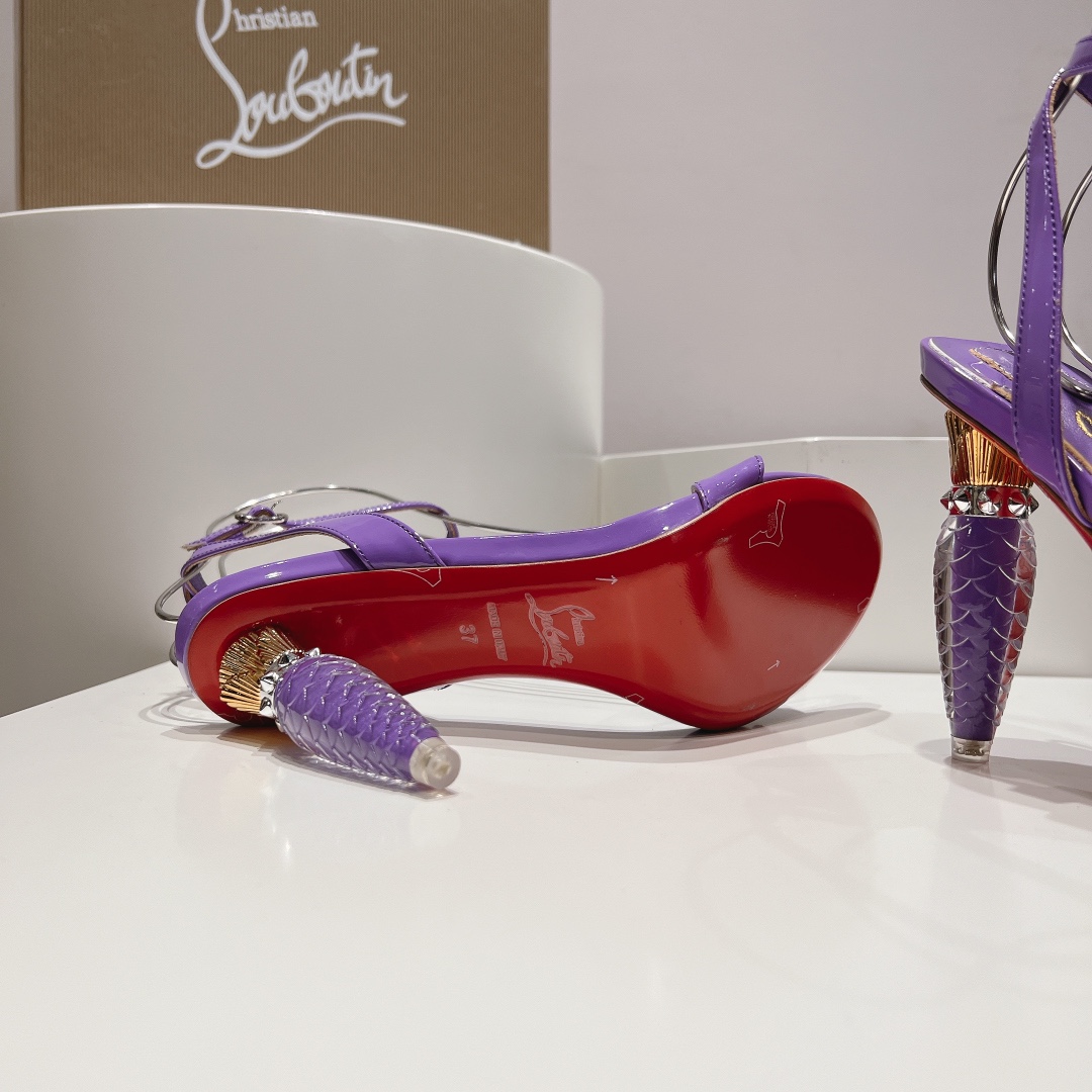 顶级版原版盒ChristianLouboutin2024s原版做货重工CL全新LiPgloss系列高跟凉