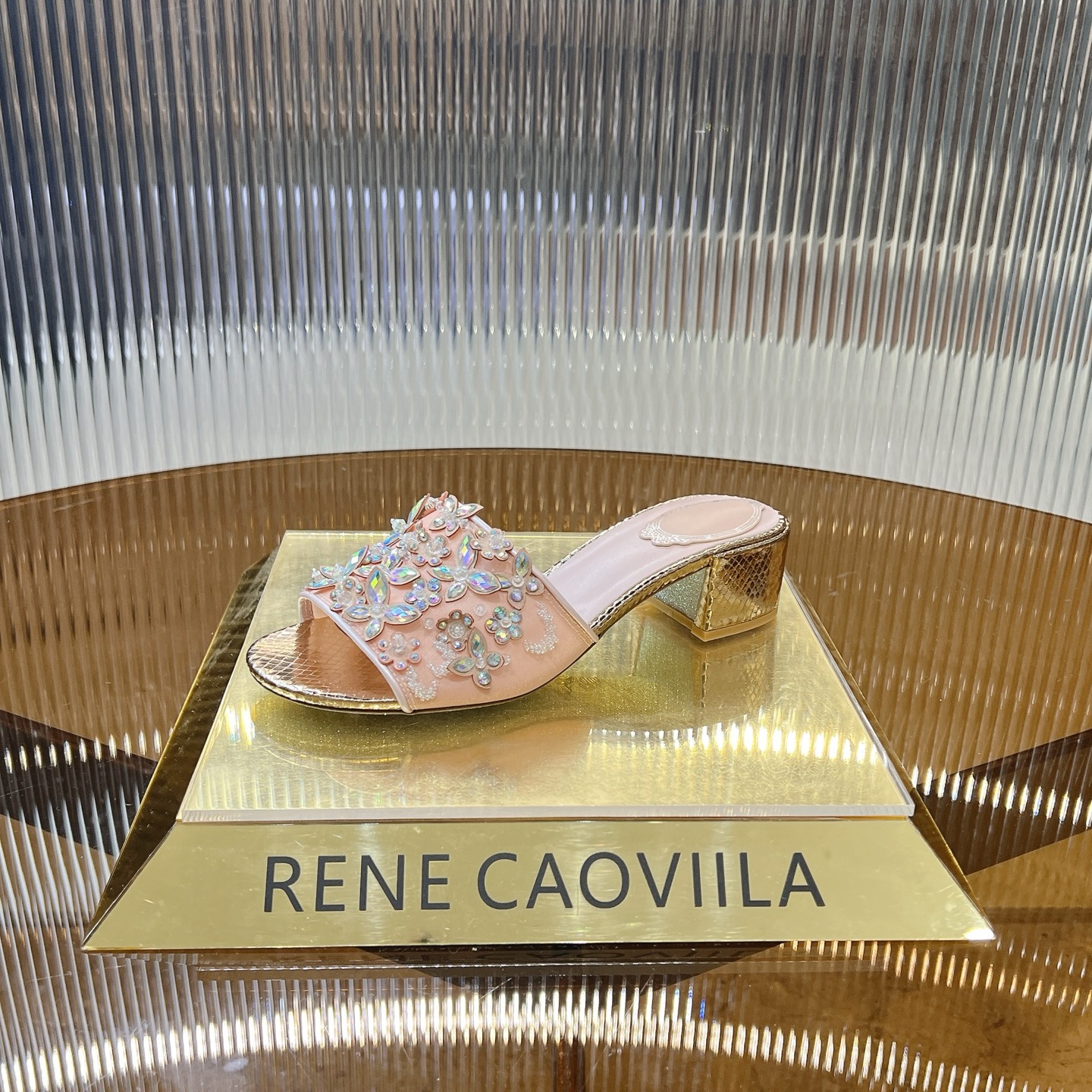 P588 High-Heeled Butterfly Sandals: Romantic, Elegant Design, 34-43 Sizes, Pink/Silver, 4.5cm Heel - 图片 5