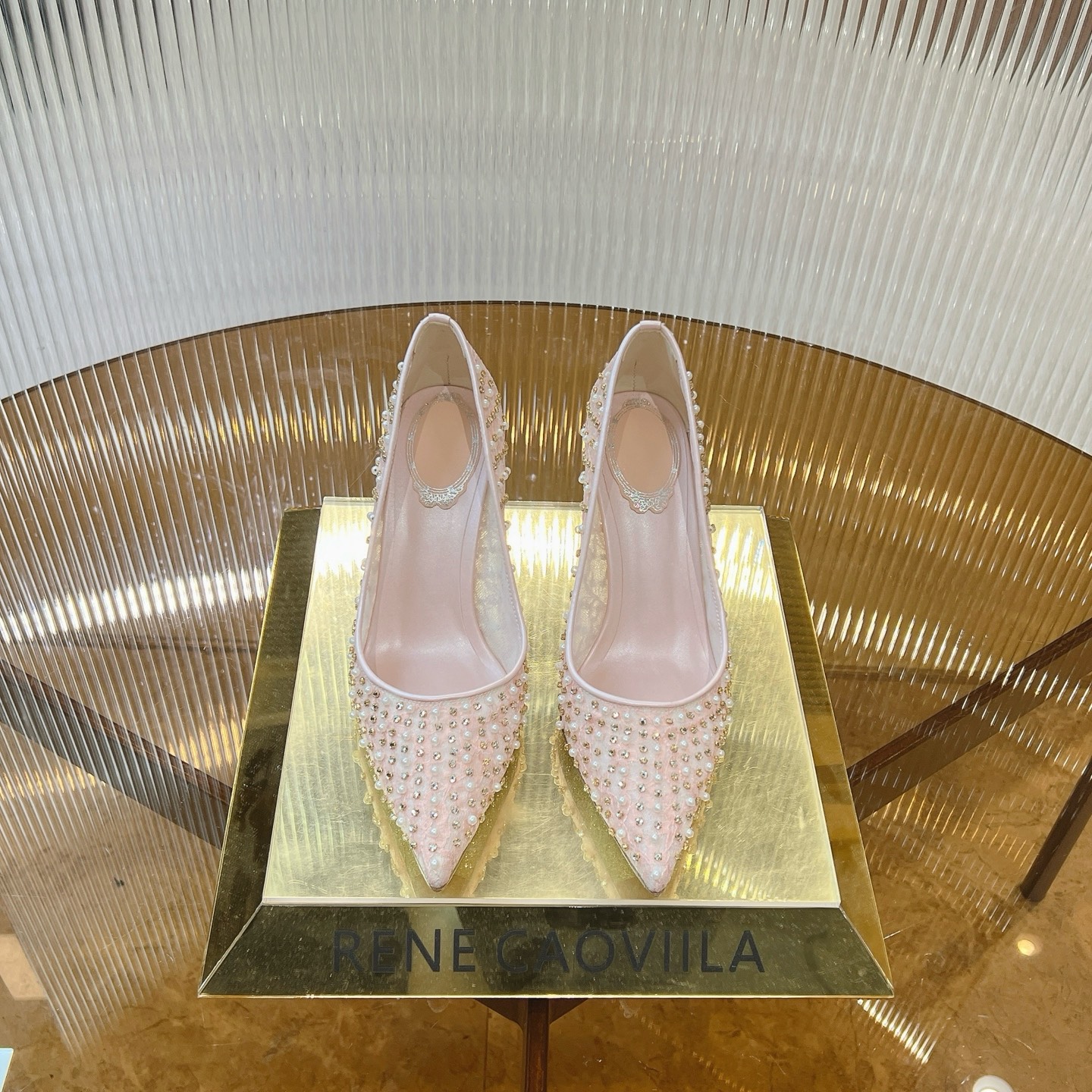 Rene Caovilla Crystal Embellished Lace High Heels Wedding Party Shoes 4 i1743355089224 9333 0 1