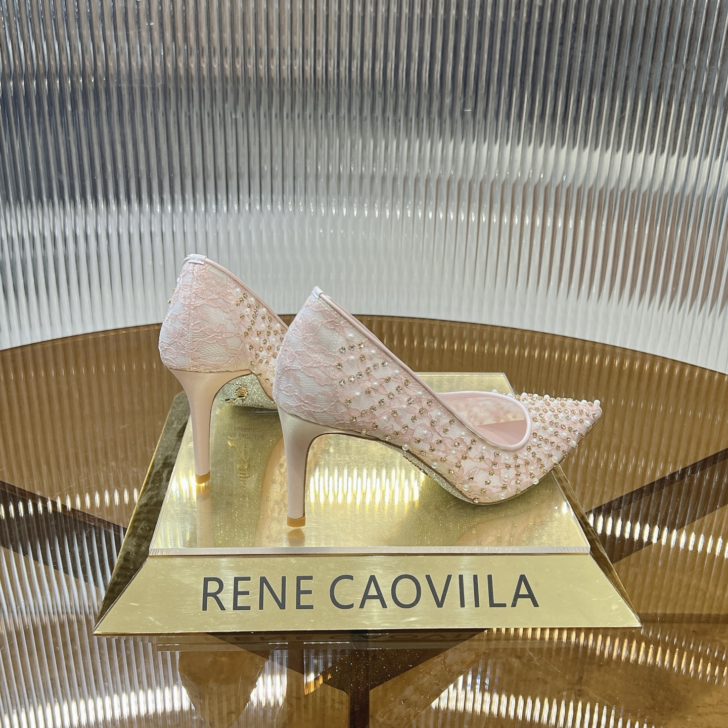 Rene Caovilla Crystal Embellished Lace High Heels Wedding Party Shoes 3 i1743355089337 3010 0 0