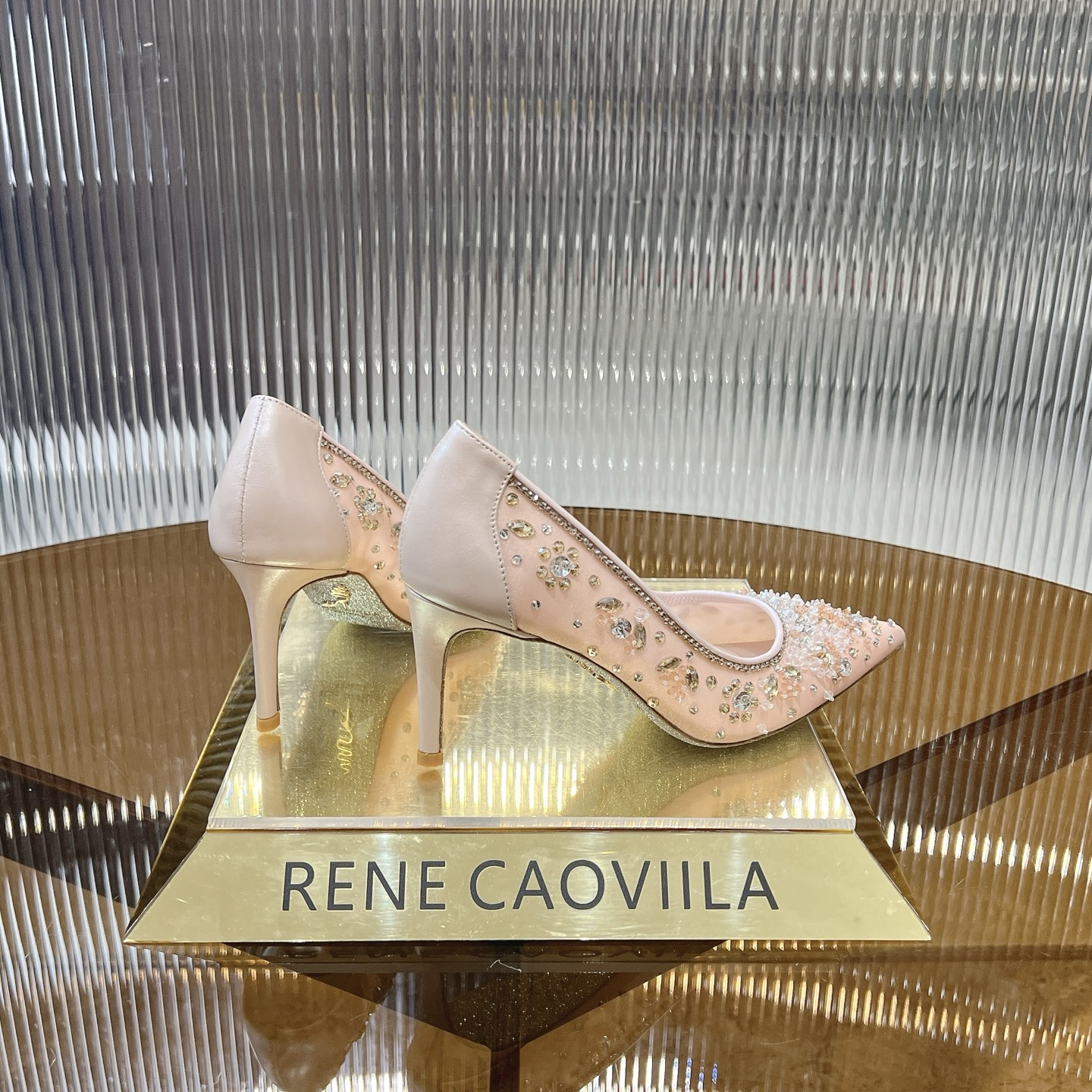 Rene Caovilla Women's Handmade Crystal Embellished Pointed Toe Stiletto Heels 5 i1743356342749 706 0 2