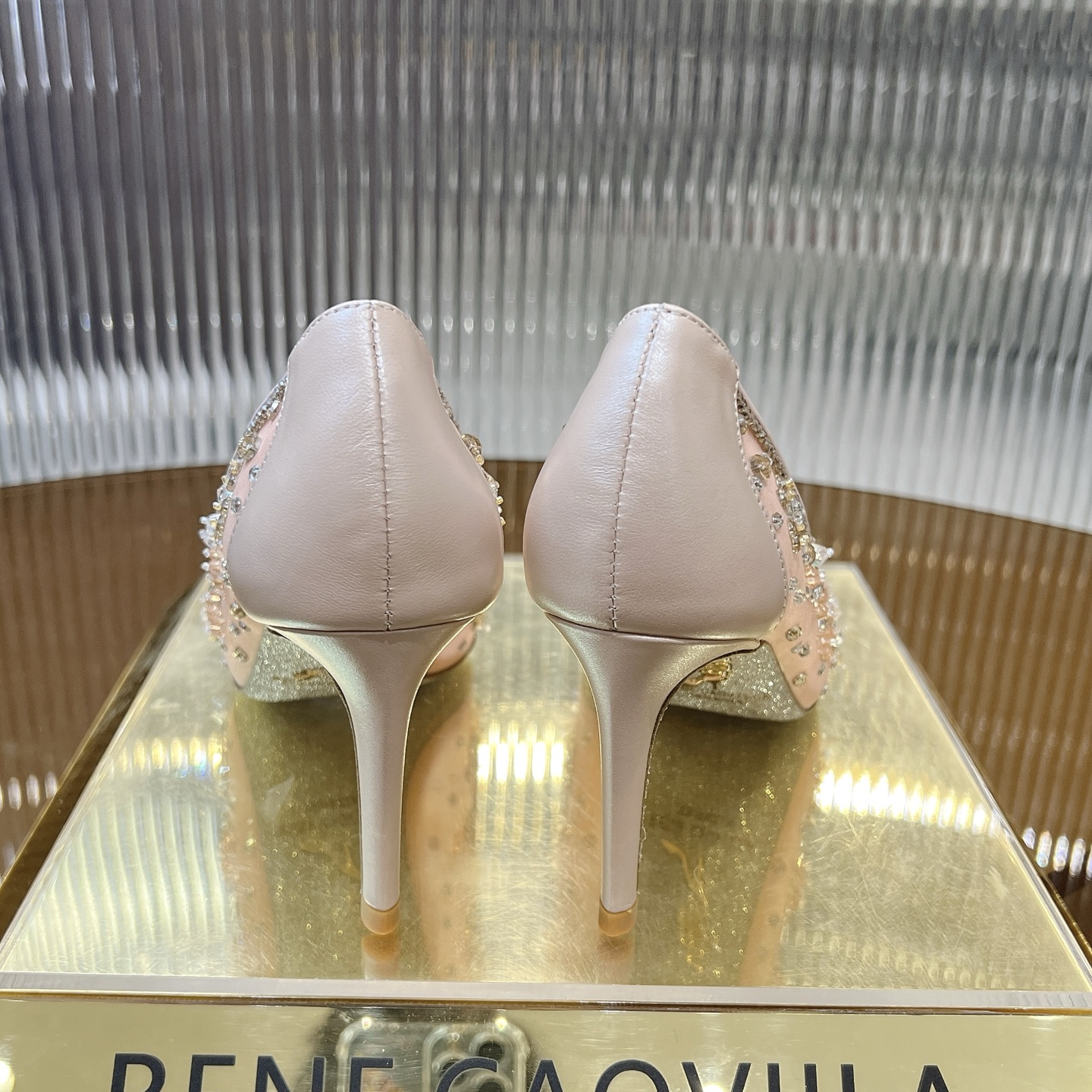Rene Caovilla Women's Handmade Crystal Embellished Pointed Toe Stiletto Heels 8 i1743356342777 6439 0 6