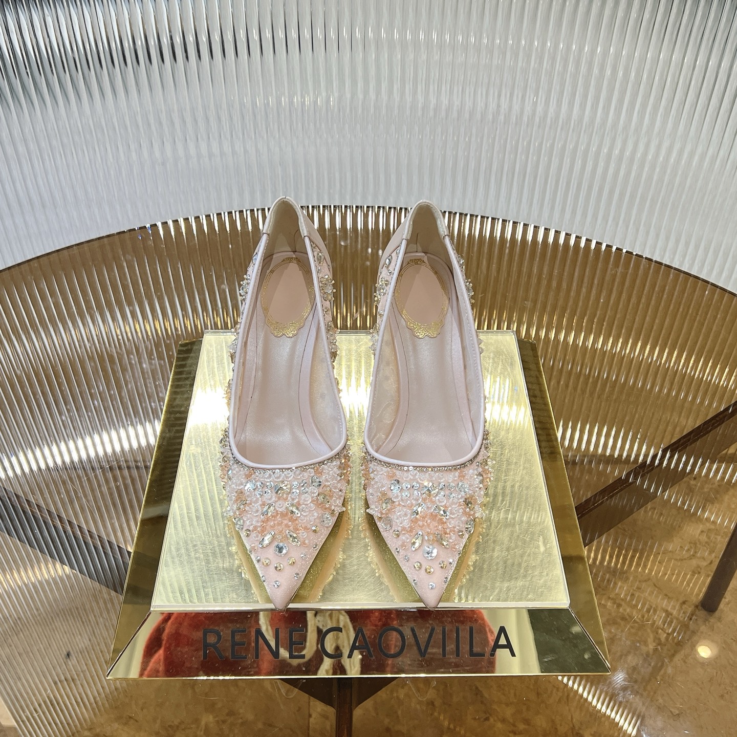 Rene Caovilla Women's Handmade Crystal Embellished Pointed Toe Stiletto Heels 3 i1743356343944 9337 0 0