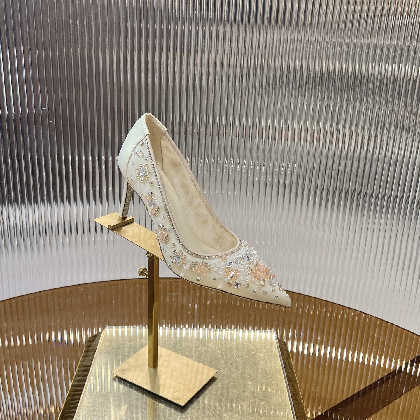 Rene Caovilla Crystal Embellished Pointed Toe Heels - Elegant and Luxurious 2 i1743356398816 2507 0 5