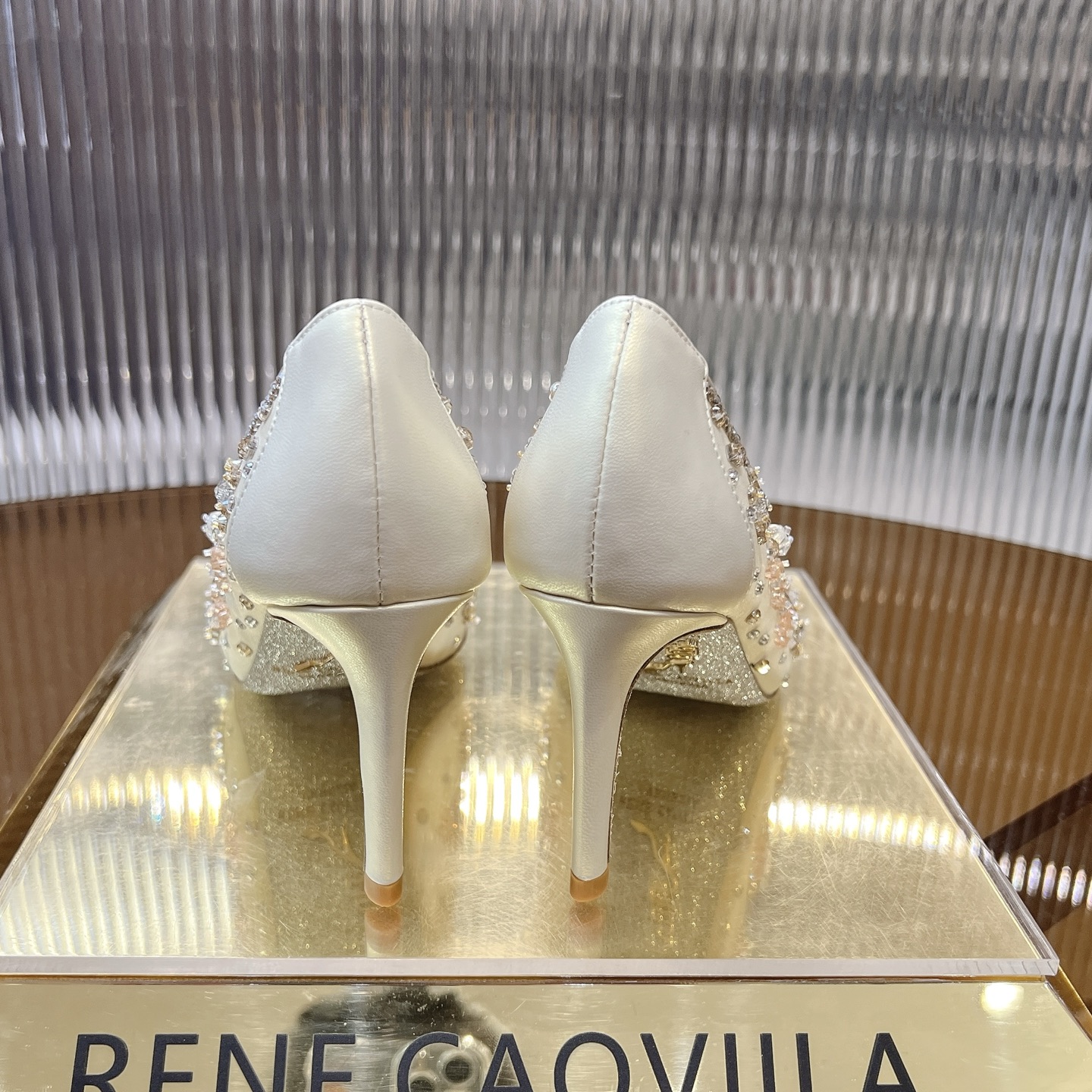 Rene Caovilla Crystal Embellished Pointed Toe Heels - Elegant and Luxurious 10 i1743356398865 4565 0 8