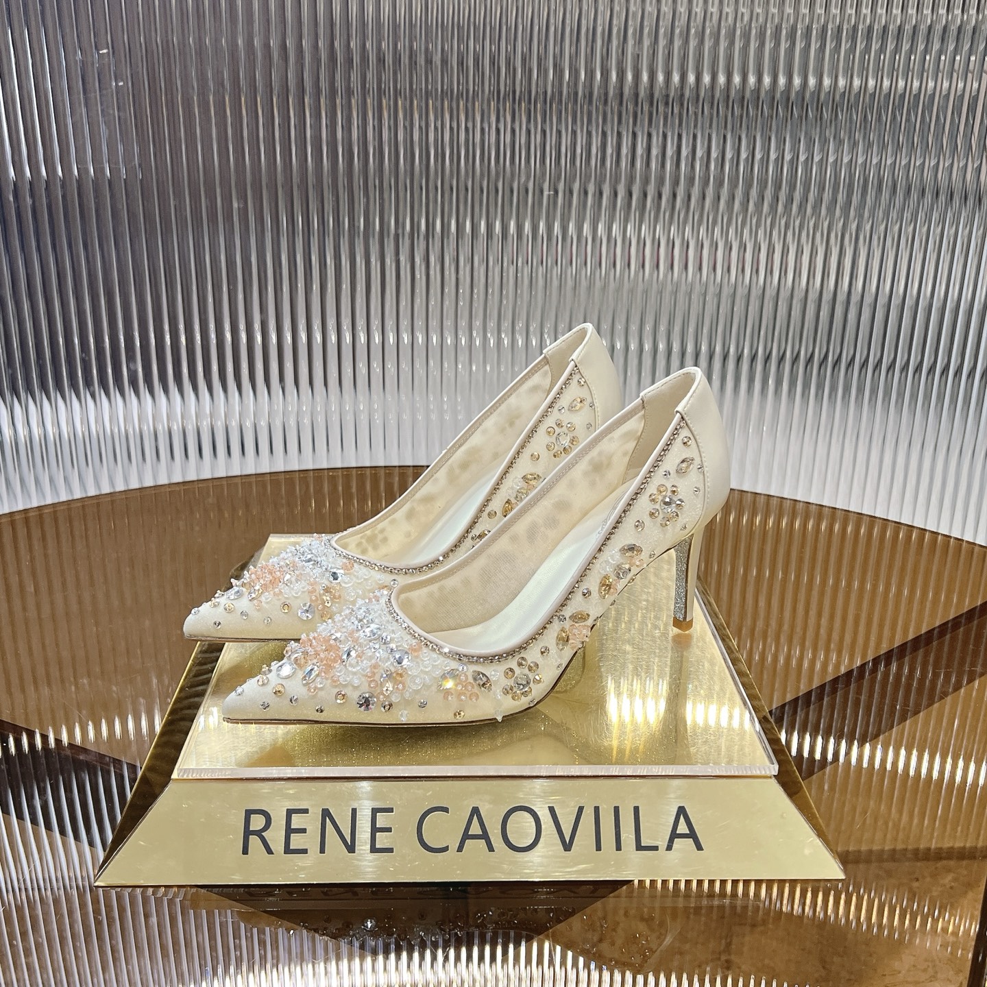Rene Caovilla Crystal Embellished Pointed Toe Heels - Elegant and Luxurious 4 i1743356400024 8488 0 1