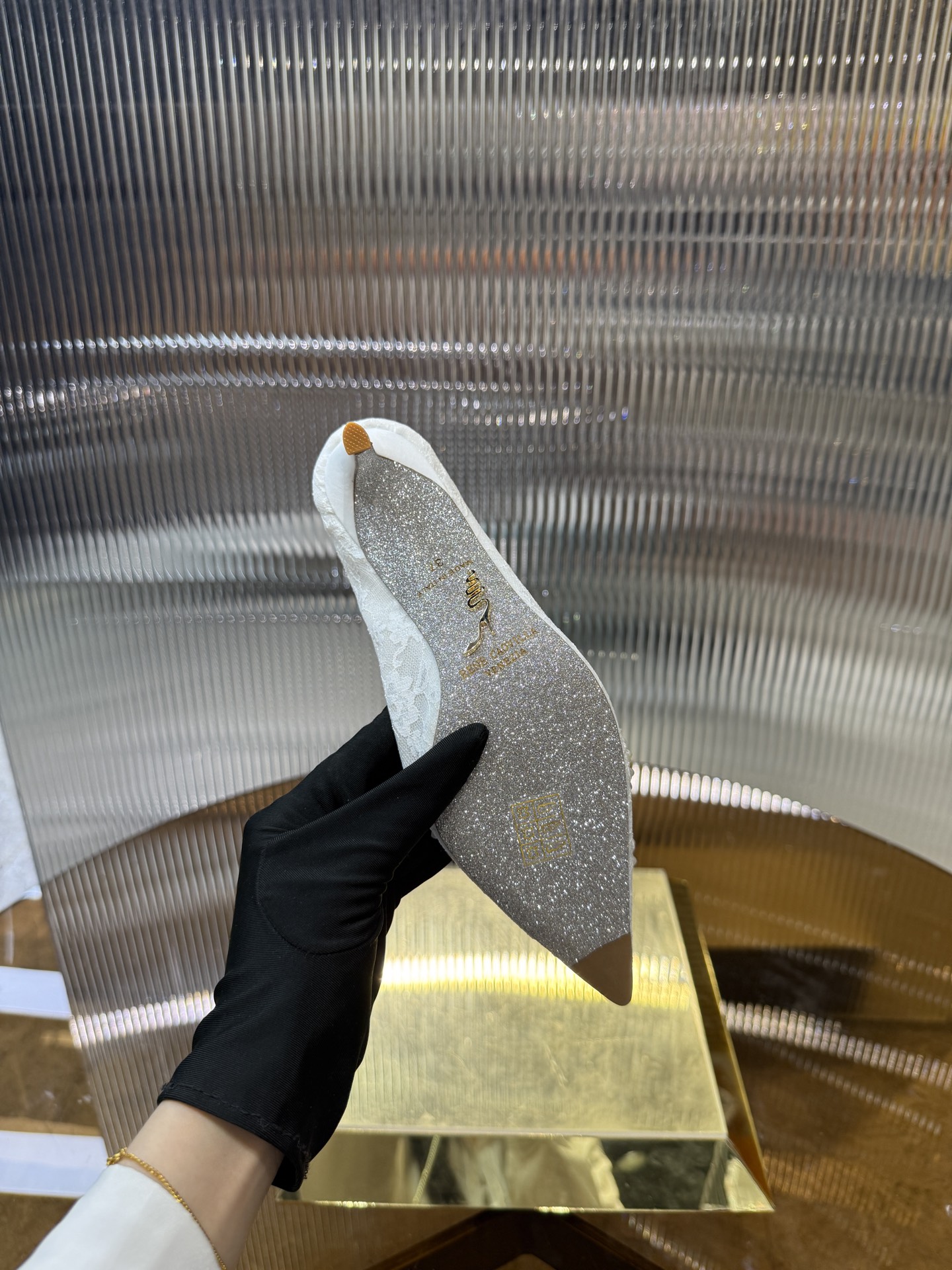 Retro Lace Embroidered High Heels: P700 Series, Sizes 34-43, Pink and White Gradual Colors - 图片 8