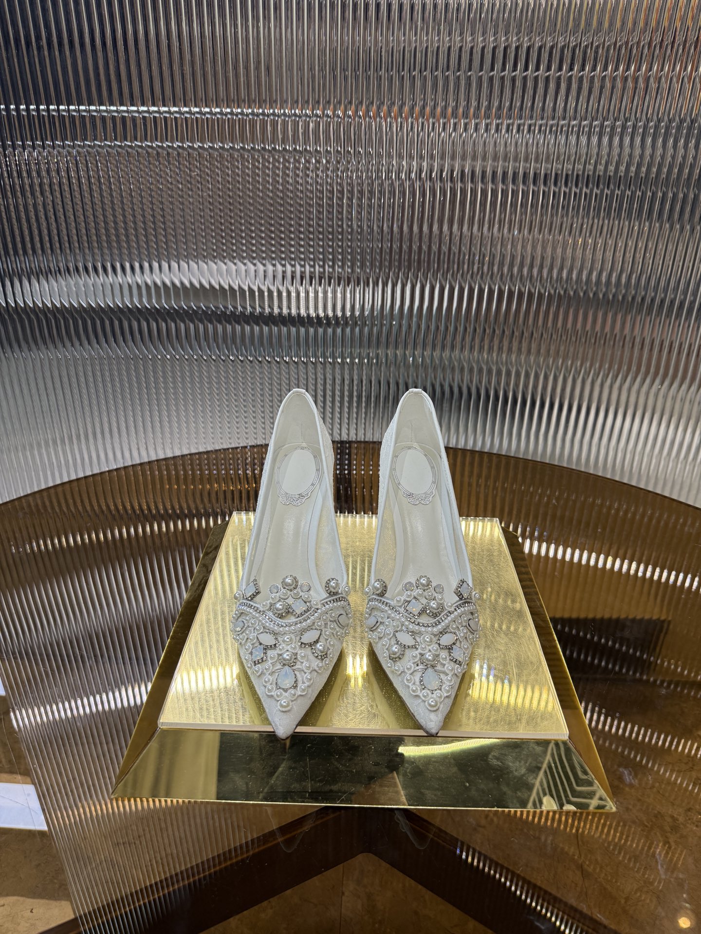 Retro Lace Embroidered High Heels: P700 Series, Sizes 34-43, Pink and White Gradual Colors - 图片 9