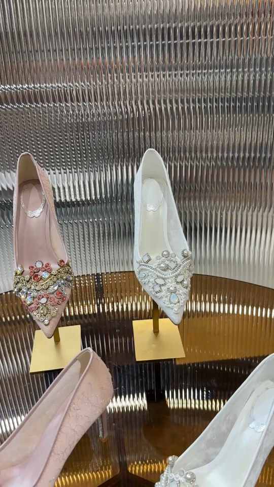 Vídeo de colección de zapatos individuales de 2 colores y 7,5