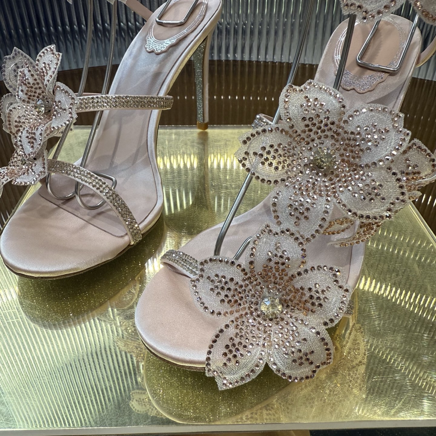Fashionable FLORIANE High Heels with Snake-Style Lace and Water Drills - 图片 8
