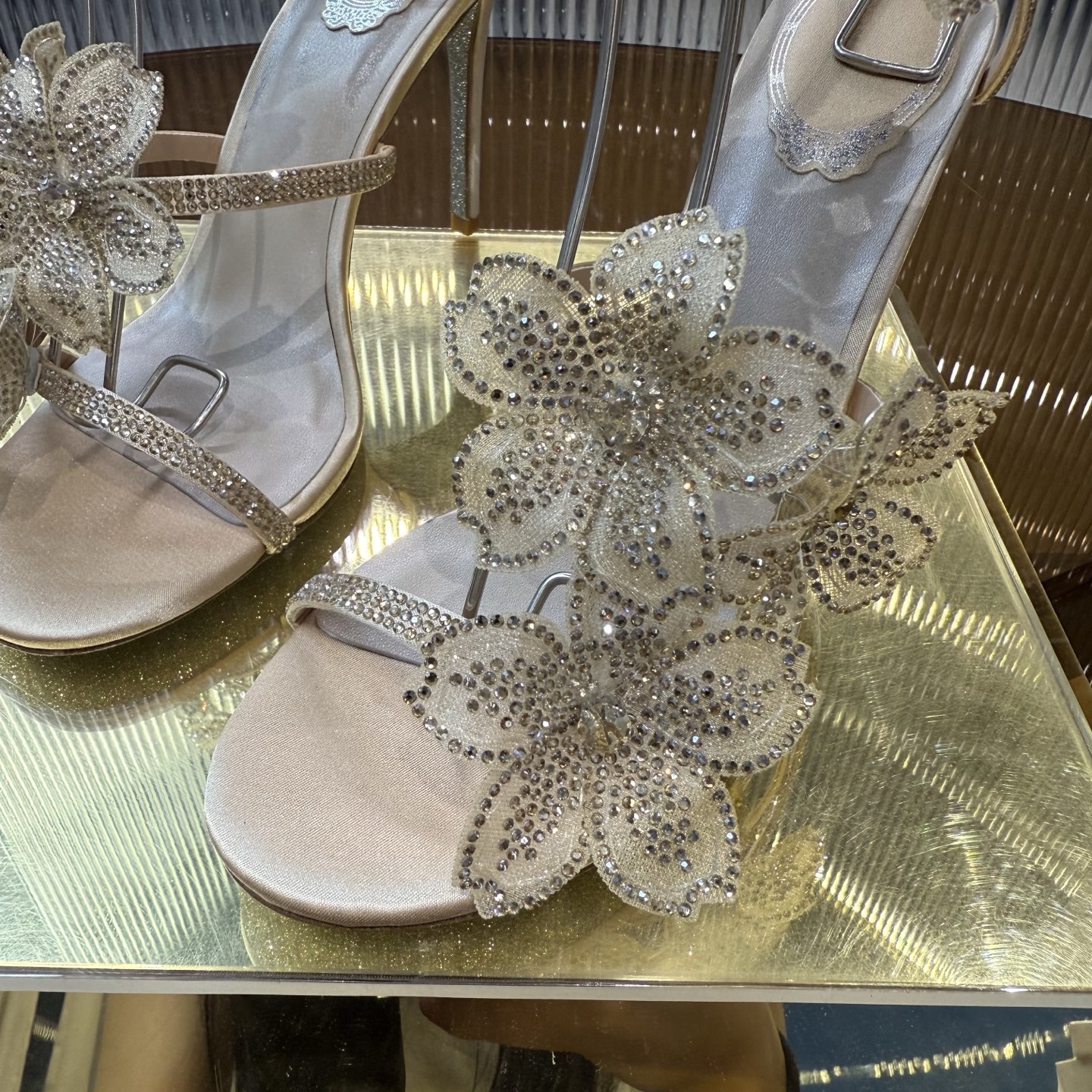 Fashionable FLORIANE High Heels with Snake-Style Lace and Water Drills - 图片 7
