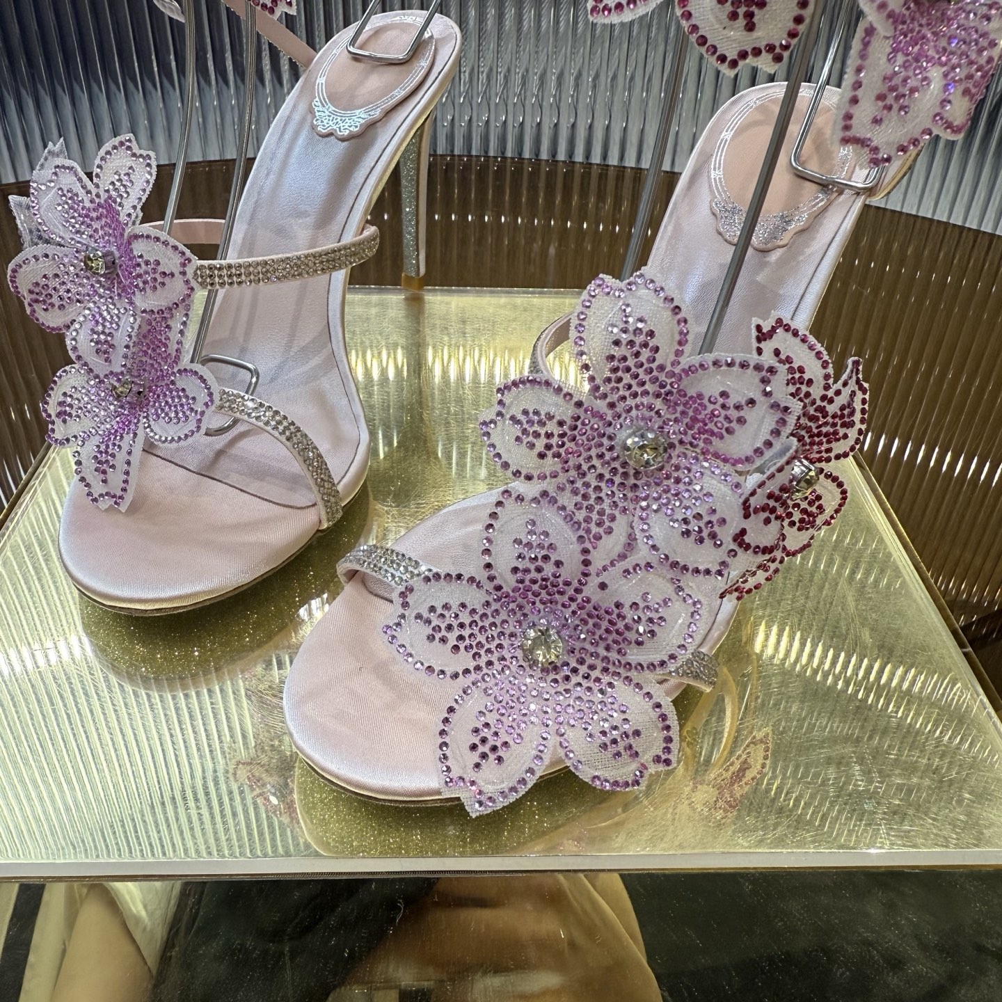 Stylish FLORIANE High Heels with Snake-Style Lace and Water Drills - 图片 8