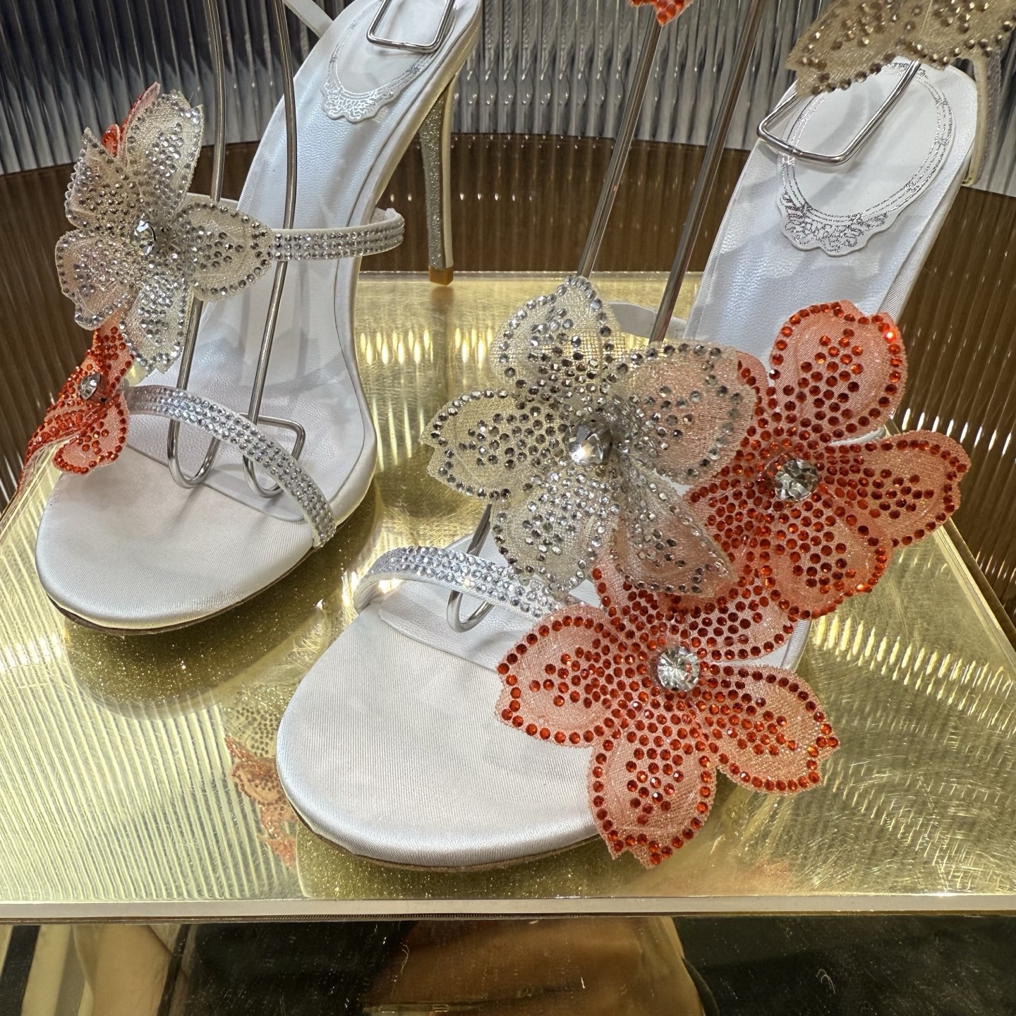 Fashionable FLORIANE Snake-Style High Heels with Water Drills, 7 Colors, Size 34-43 - 图片 5