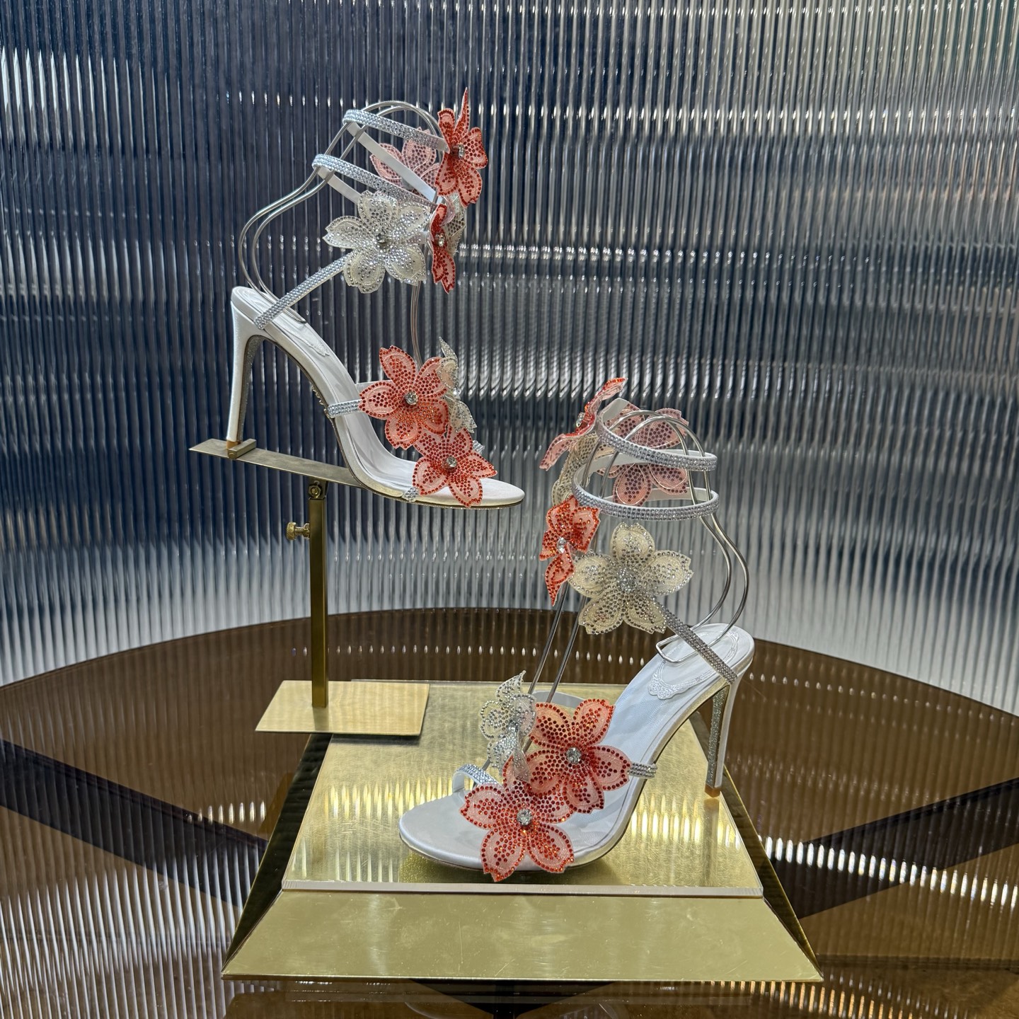 Fashionable FLORIANE Snake-Style High Heels with Water Drills, 7 Colors, Size 34-43 - 图片 8