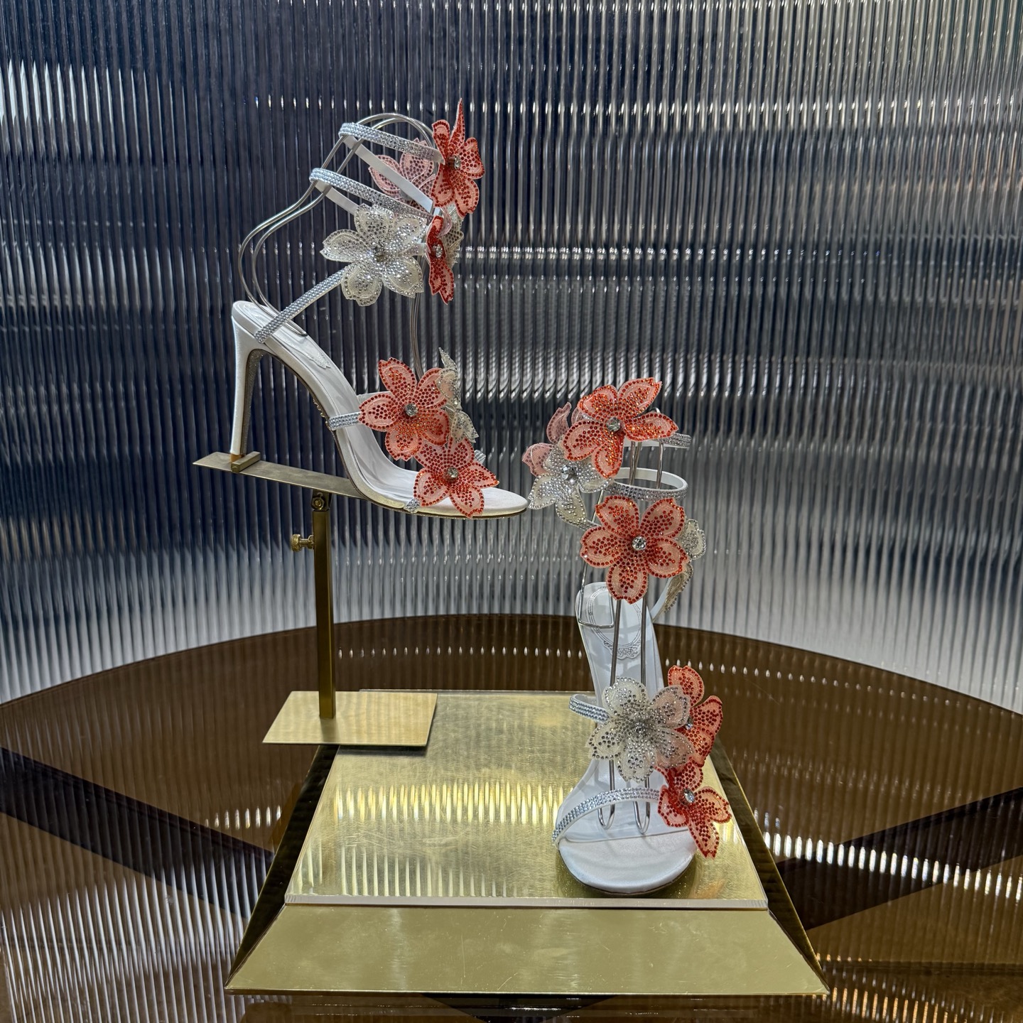 Fashionable FLORIANE Snake-Style High Heels with Water Drills, 7 Colors, Size 34-43 - 图片 3