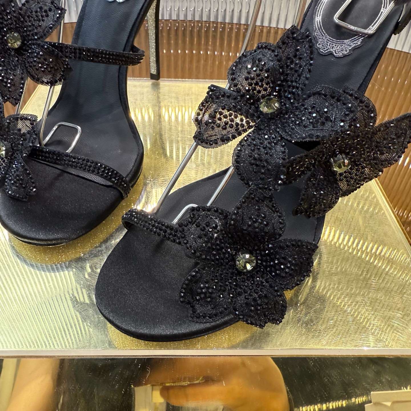 Elegant FLORIANE High Heels with Snake-Style Lace and Water Drills. - 图片 7