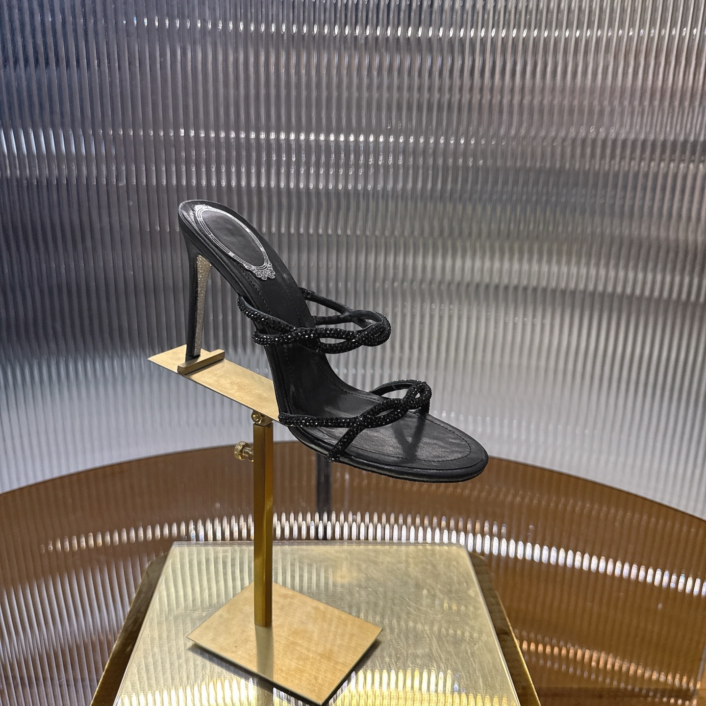 CATERINA Crystal Heel Pumps: Elegant design with bright water drills, perfect for elegance. - 图片 7
