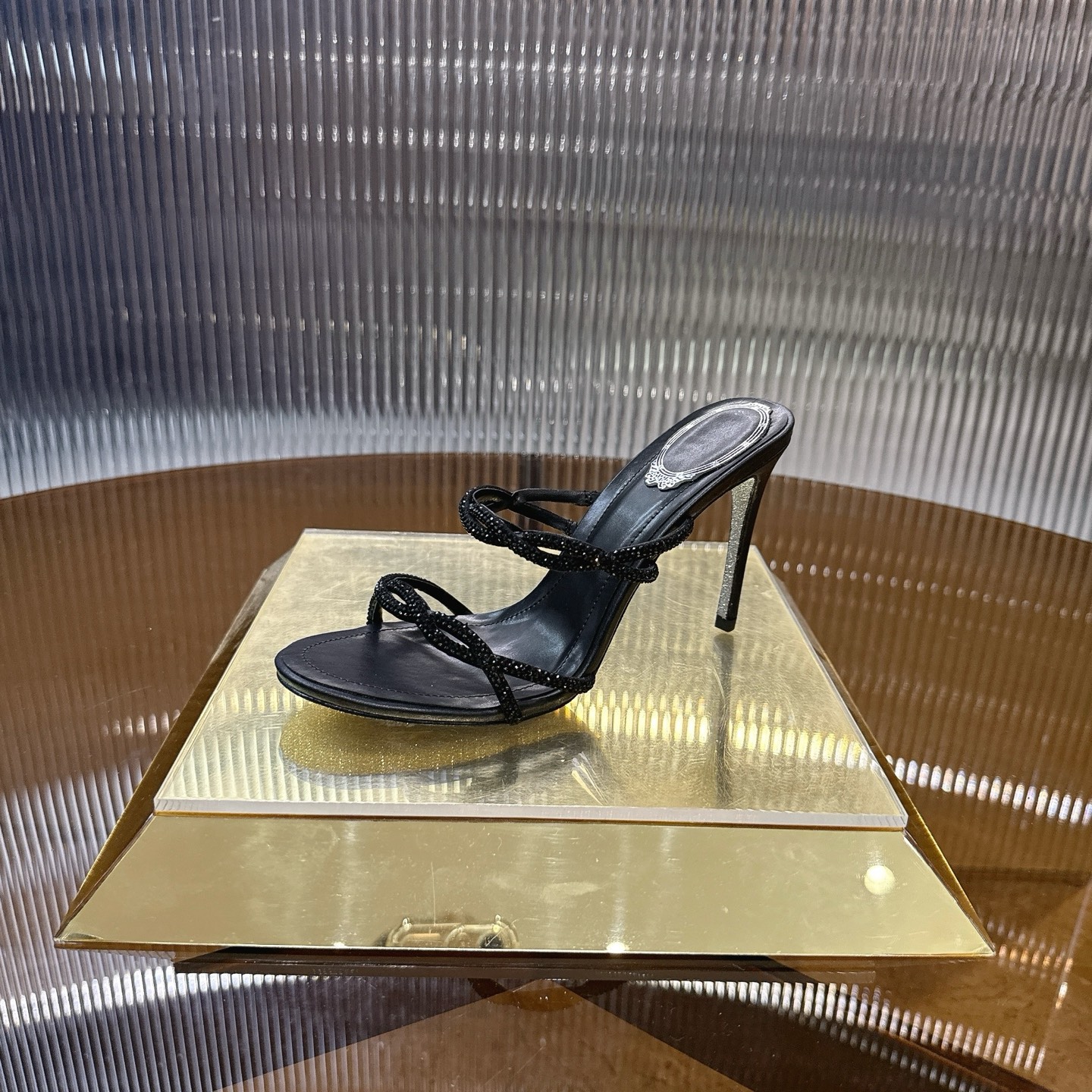 CATERINA Crystal Heel Pumps: Elegant design with bright water drills, perfect for elegance. - 图片 4