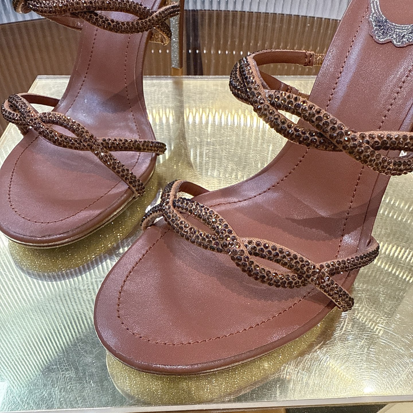 Luxurious Crystal Heel Pumps with Viper Design – CATERINA Collection - 图片 8