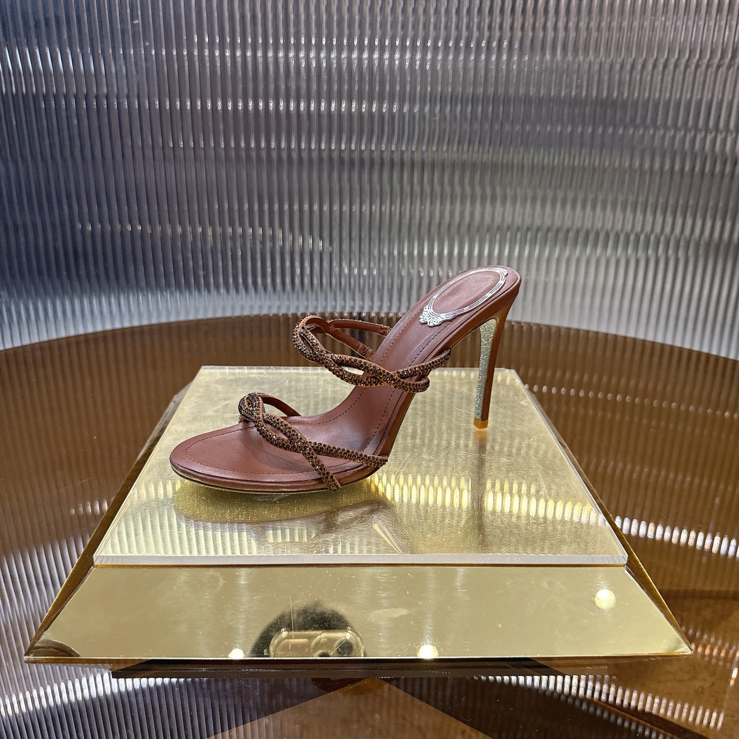 Luxurious Crystal Heel Pumps with Viper Design – CATERINA Collection - 图片 4