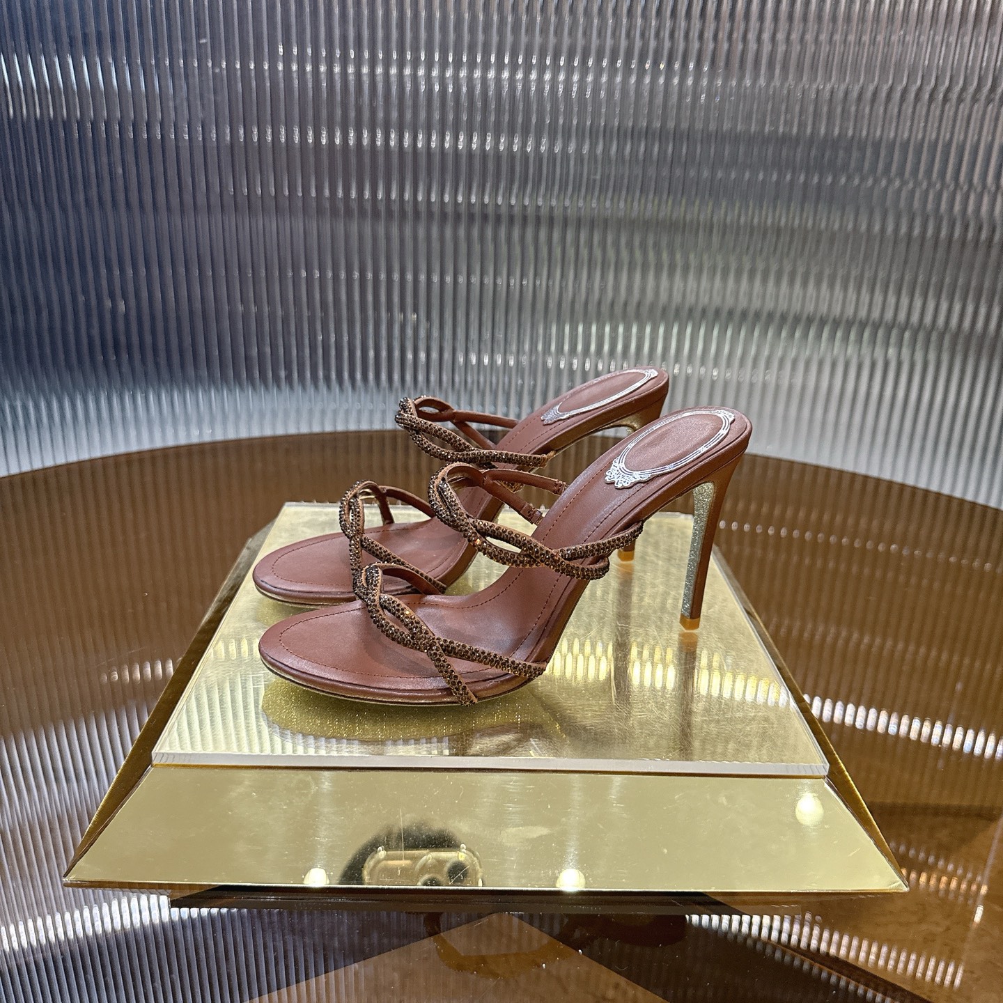 Luxurious Crystal Heel Pumps with Viper Design – CATERINA Collection - 图片 2