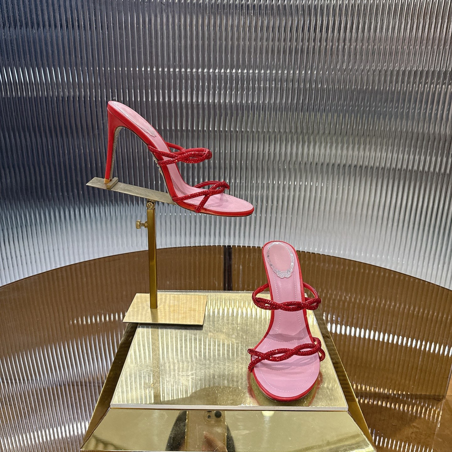 Luxurious Crystal Heel Pumps with Viper Design – Size 34-43, 7 Colors - 图片 6