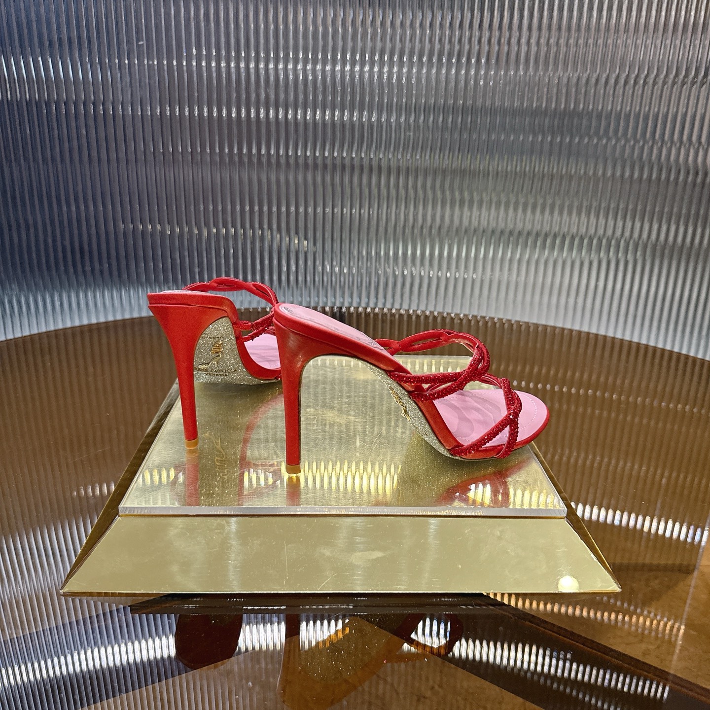 Luxurious Crystal Heel Pumps with Viper Design – Size 34-43, 7 Colors - 图片 3