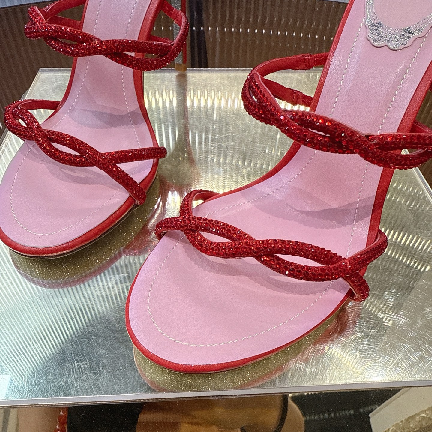 Luxurious Crystal Heel Pumps with Viper Design – Size 34-43, 7 Colors - 图片 8