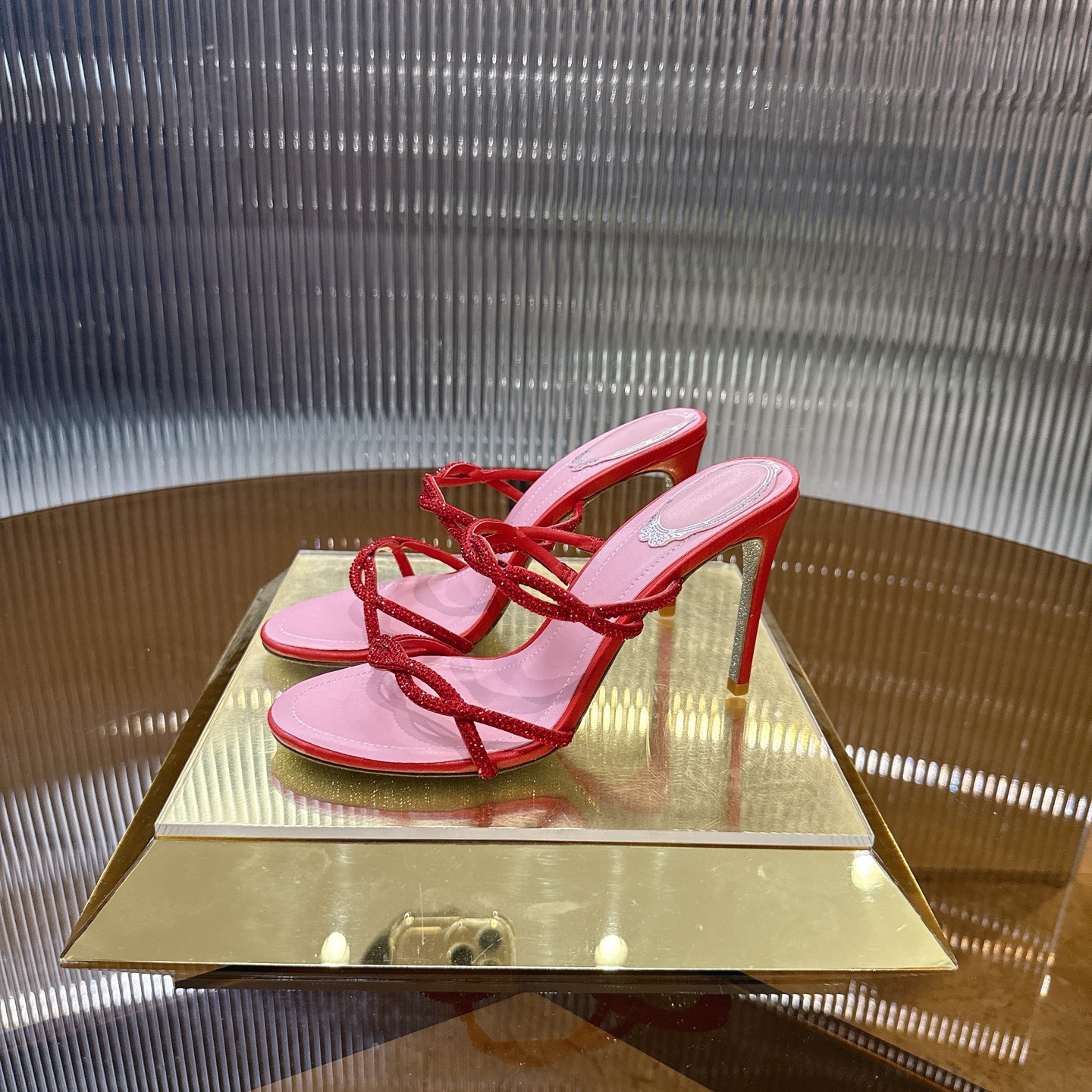 Luxurious Crystal Heel Pumps with Viper Design – Size 34-43, 7 Colors - 图片 2