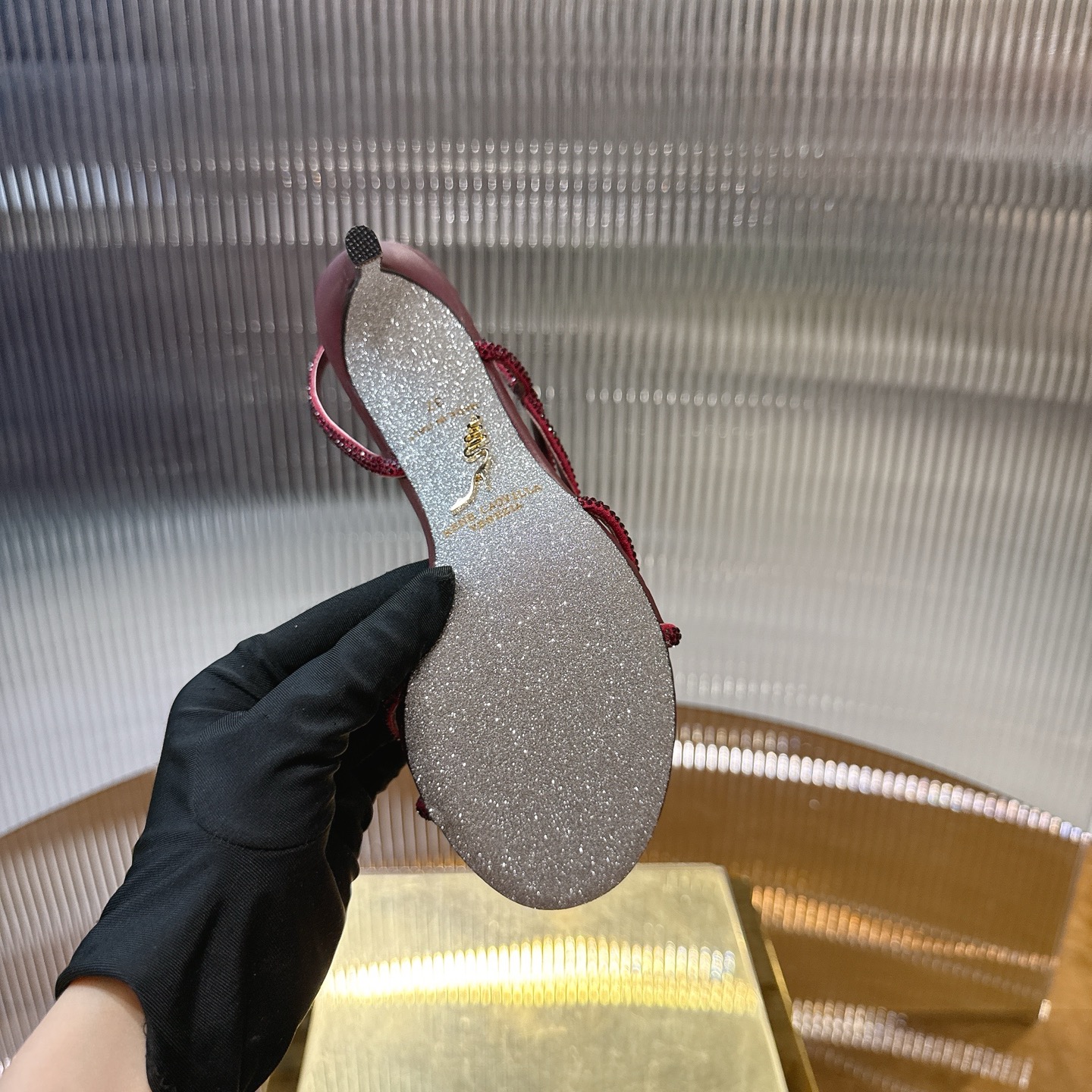 Stylish Crystal Heel Shoes by CATERINA: Elegant design with bright water drills, perfect for elegance. - 图片 9