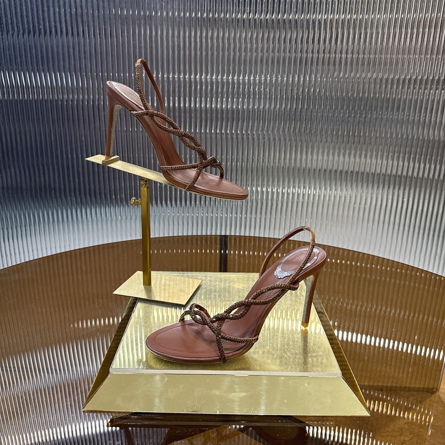 Stylish High Heel Shoes with Crystal Vipers Design – Size 34-43, 7 Colors - 图片 5