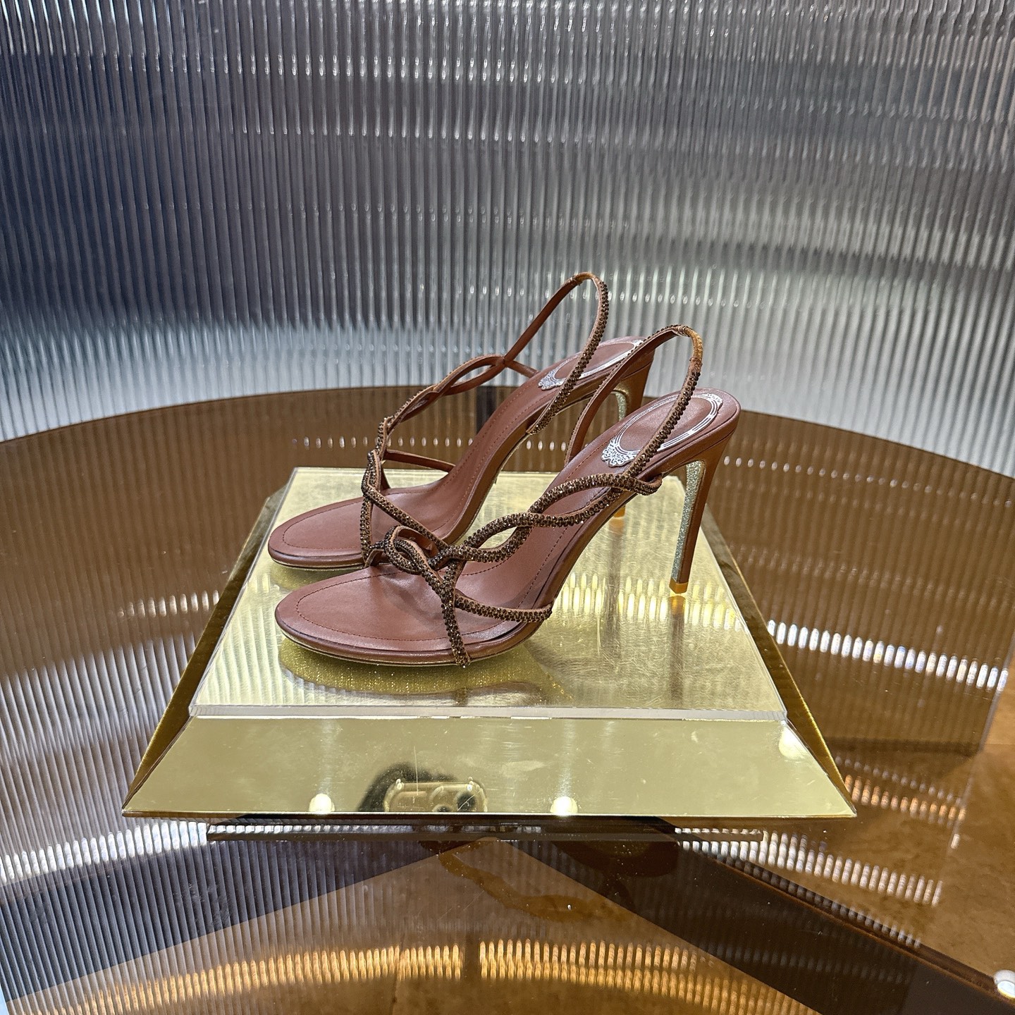 Stylish High Heel Shoes with Crystal Vipers Design – Size 34-43, 7 Colors - 图片 2