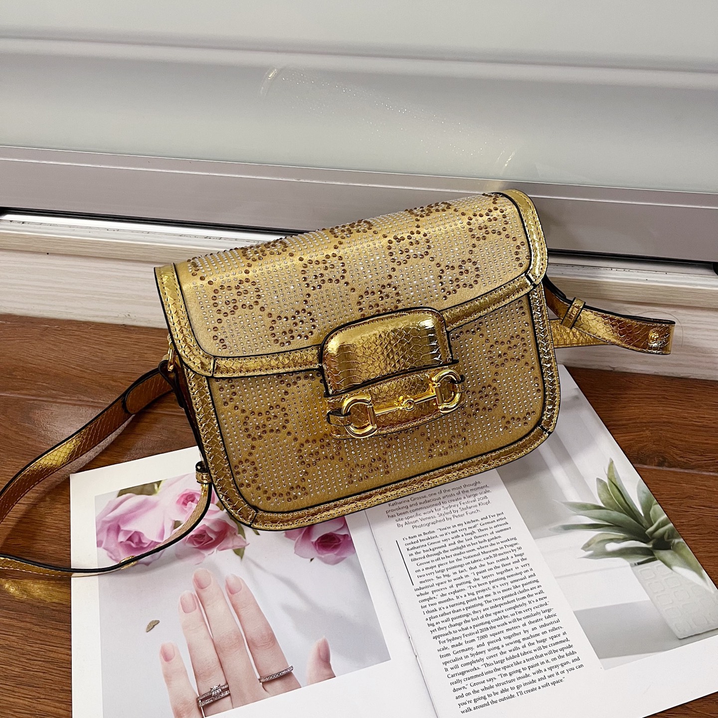 GUCCI古驰 经典马鞍包 鮮やかなデザインと復古エレメント