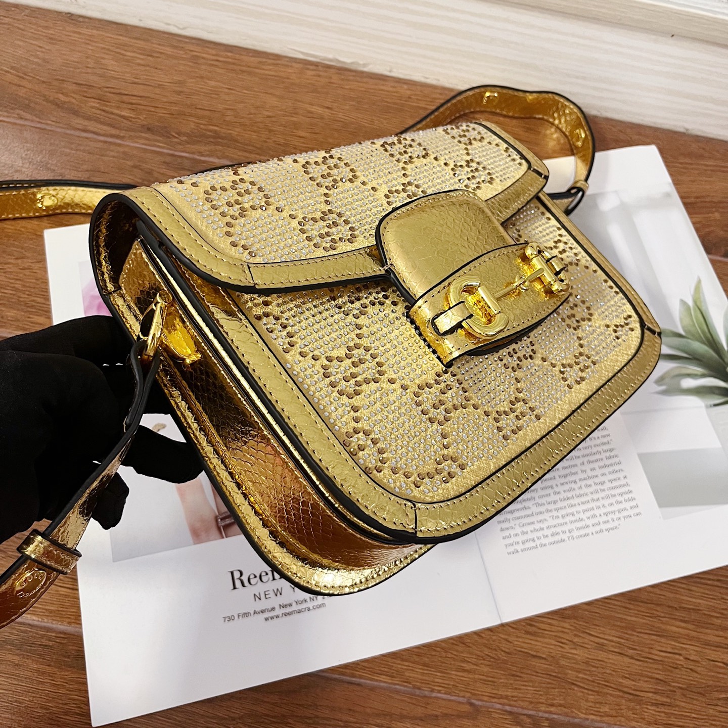 GUCCI古驰 经典马鞍包 鮮やかなデザインと復古エレメント