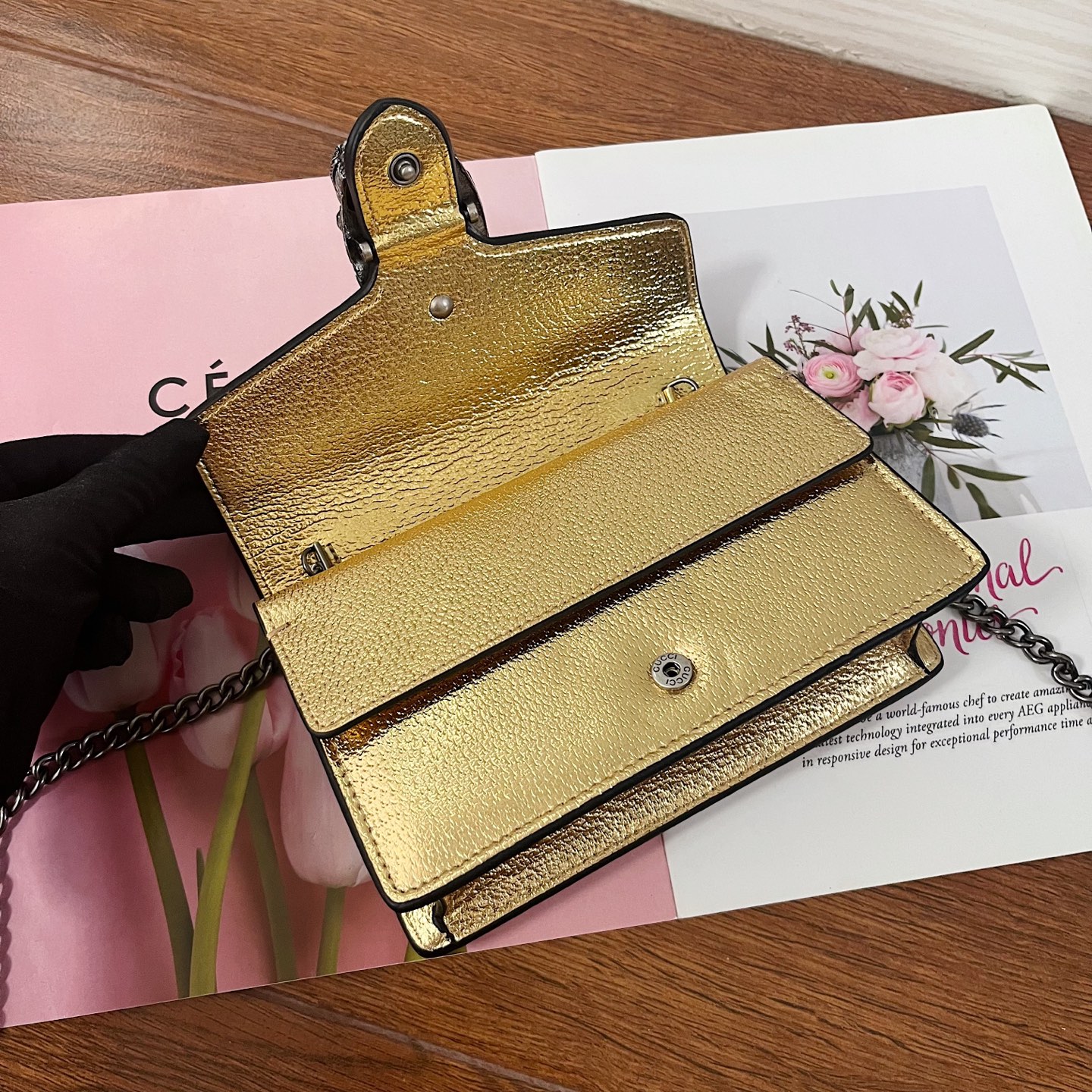 GUCCI古驰 Super Mini 酒神包 - コンパクト&多機能