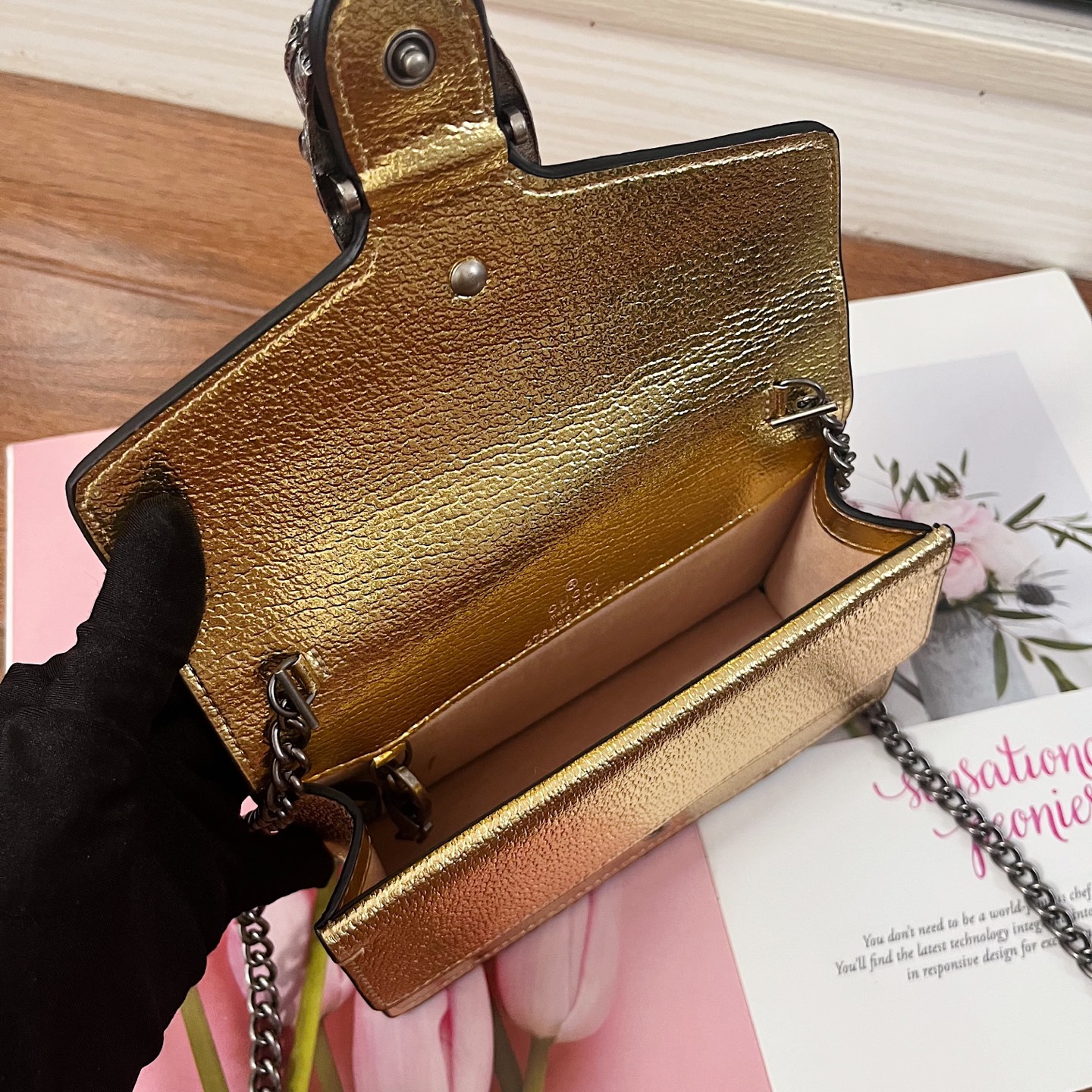 GUCCI古驰 Super Mini 酒神包 - コンパクト&多機能