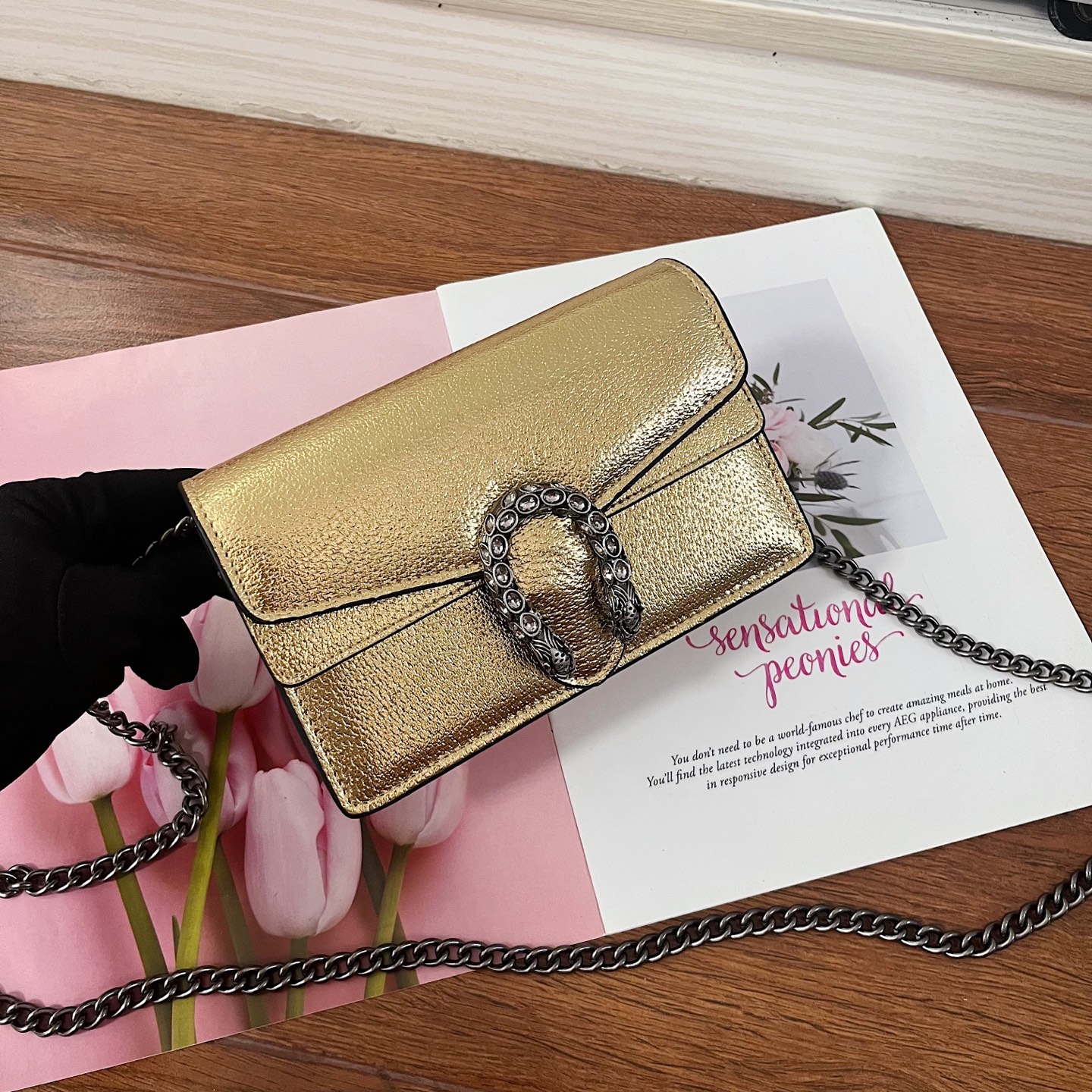 GUCCI古驰 Super Mini 酒神包 - コンパクト&多機能