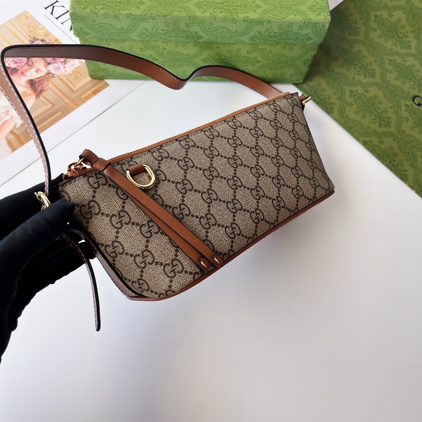 GG Emblemシリーズ P400 - 原版皮と五金の高級バッグ