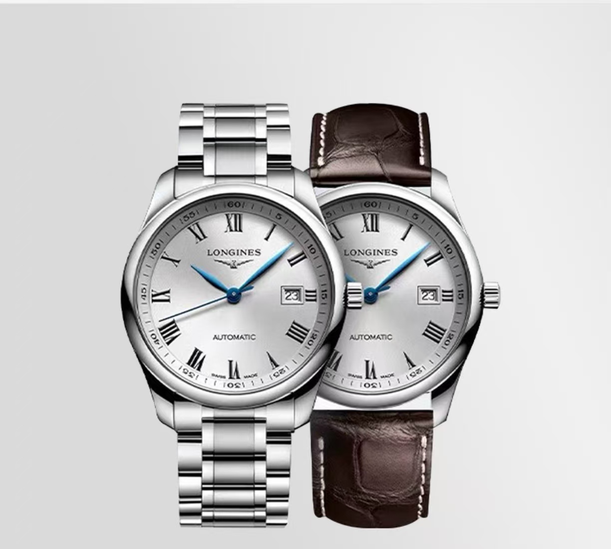 NO:764147,Unified Taiwan factory new product, 2026 brand new Longines Master elegant design, silver dial decorated with painted Roman numerals. The movement adopts imported 2824 movement, size 40mm, Longines Master series watches, the series of watches present different characteristics, exuding classic elegance and craftsmanship quality,,longines19860909统一 台湾厂新品,2026年全新浪琴名匠优雅设计,银色表盘饰以漆绘罗马数字时标.机芯采用进口2824机芯,尺寸40mm,浪琴名匠系列腕表,系列表款呈现不同特色,既散发经典的优雅风格,又兼具匠心工艺品质,,longines,Watch