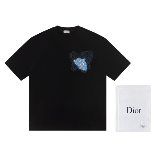 Dior 2025 New Short Sleeve High-Quality Cotton T-Shirt - S to XL 1 Dior 2025 New Short Sleeve High-Quality Cotton T-Shirt - S to XL