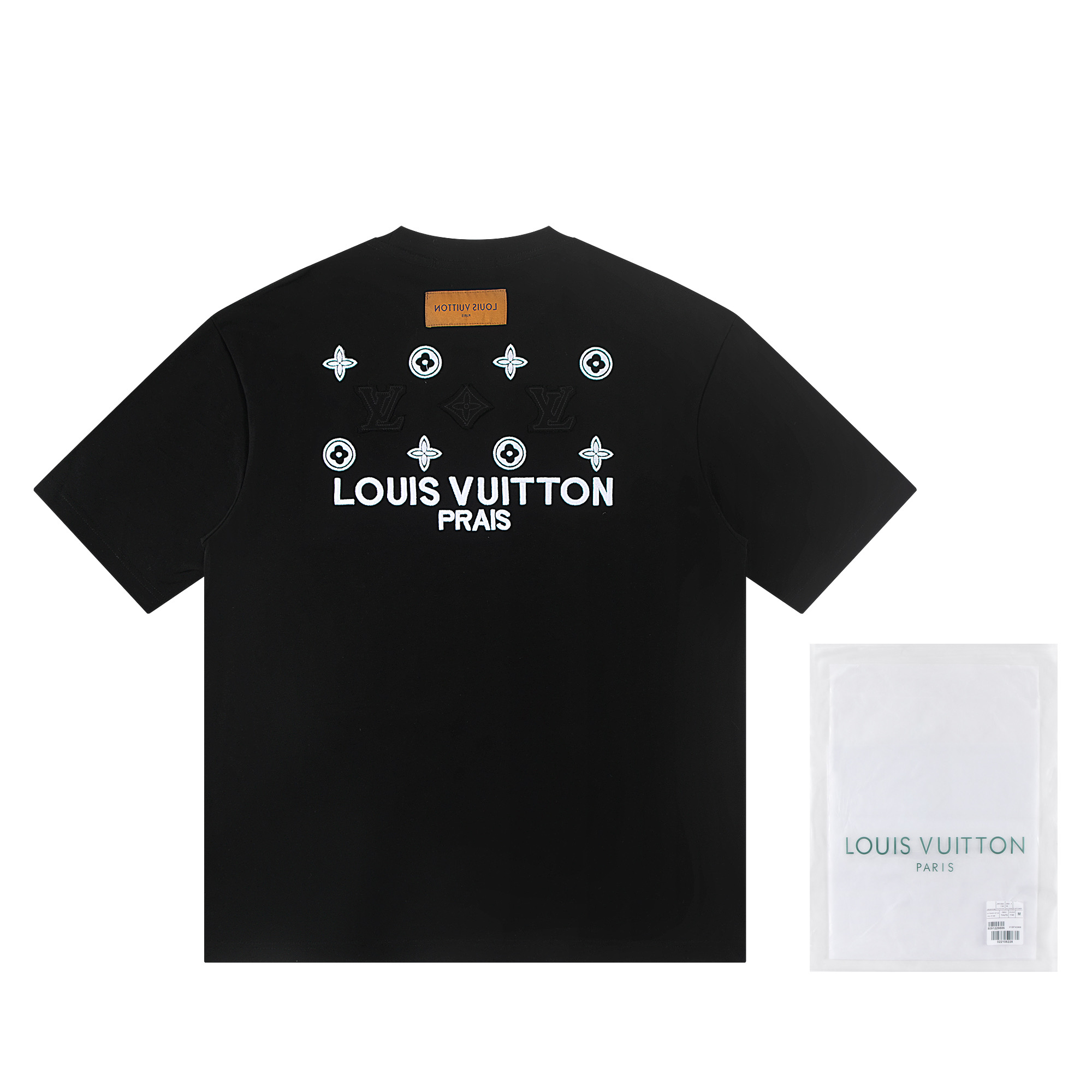 P80 louis vuitto*2026 última camiseta de manga corta, material: algodón peinado de doble hilo de alta versión 300g, tal…