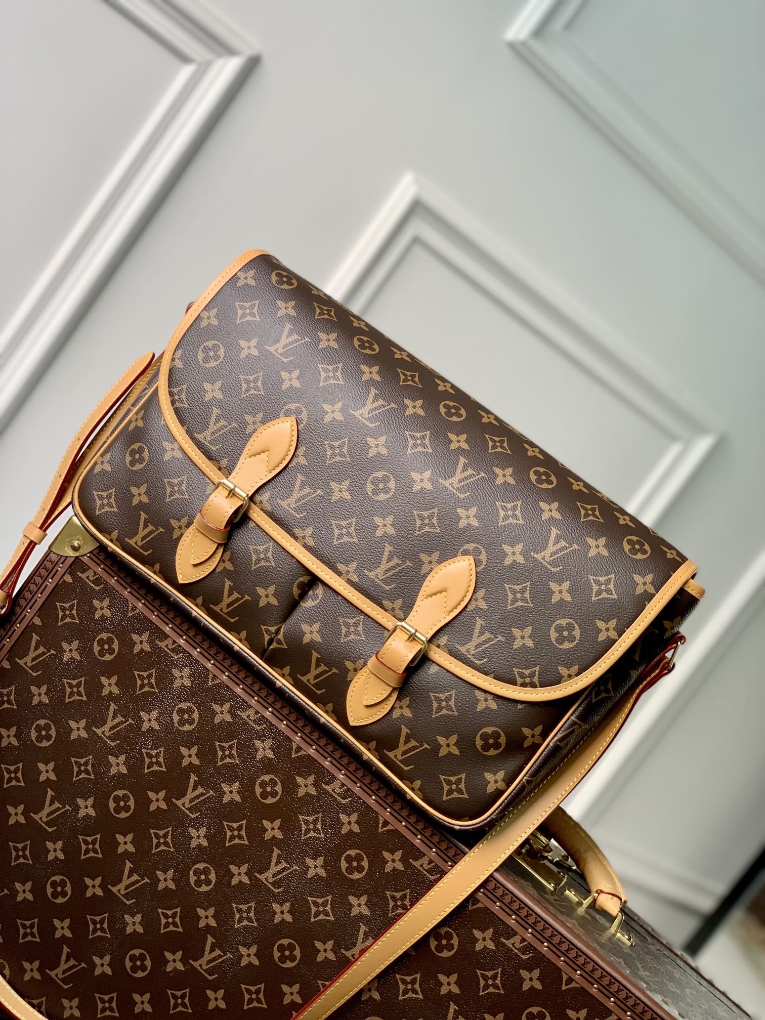 Louis Vuitton LV Boulogne Tassen Messenger Tas Unisex Monogram Canvas M51273