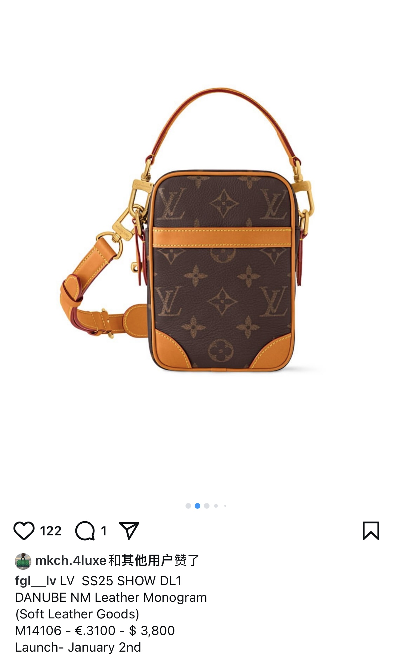 NO:620796,Top original single M14106 medium old flower full leather.6417075J,19860909顶级原单M14106 中古老花全皮.6417075J,,Bag