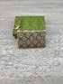 Online Shop Gucci GG Supreme Wallet Card pack Apricot Color Beige Gold Printing Canvas PVC