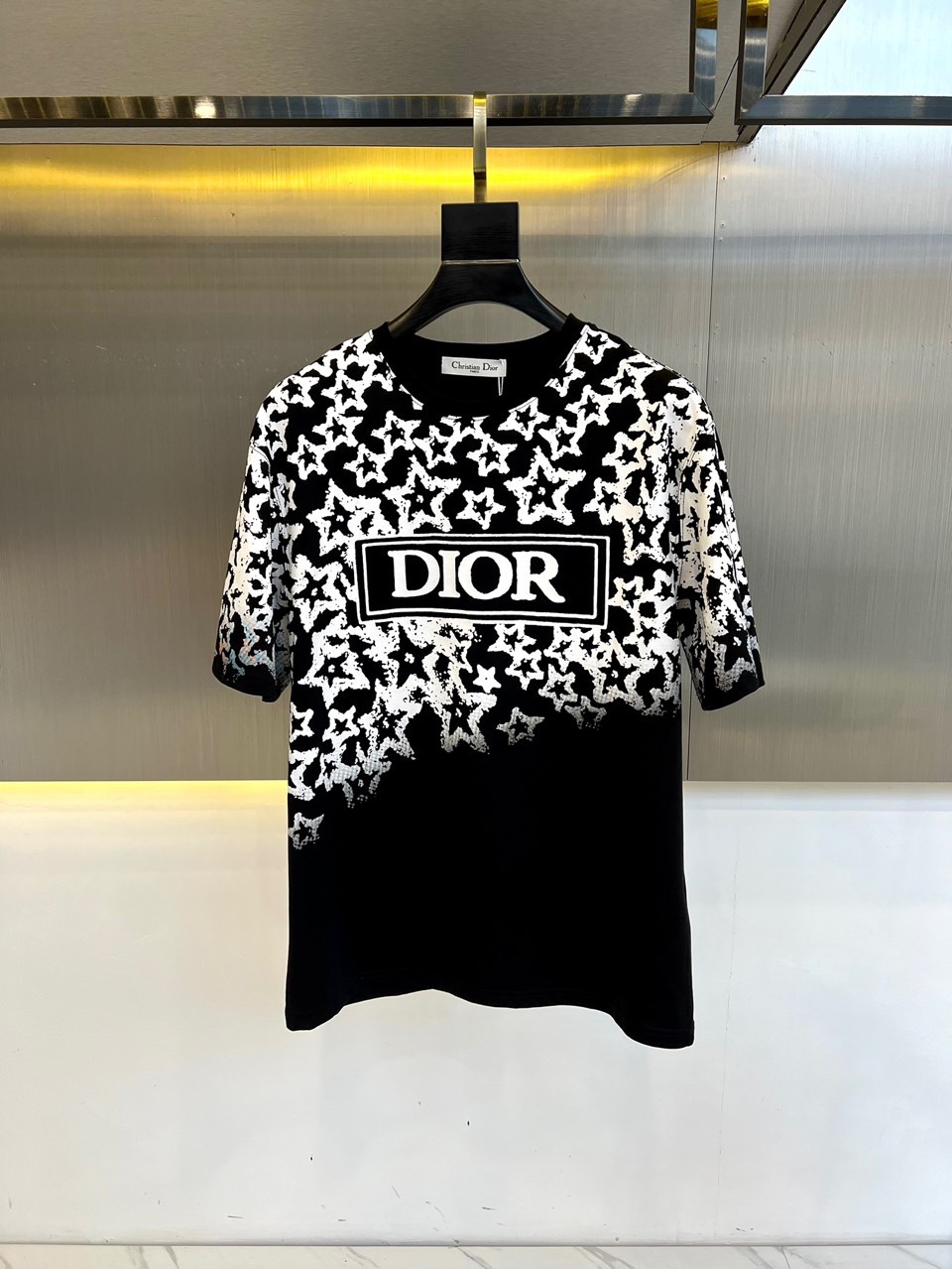 Dior Clothing T-Shirt Printing Combed Cotton Nylon Spring/Summer Collection Fashion Short Sleeve