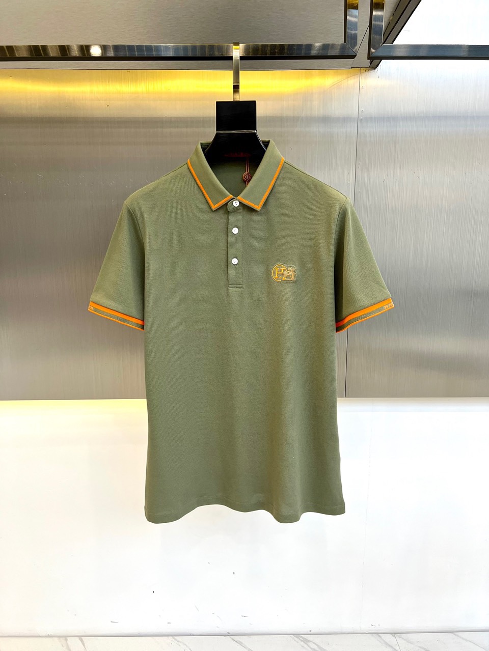 Hermes Polo Sun Protection Clothing Cotton Mercerized Summer Collection Fashion Casual