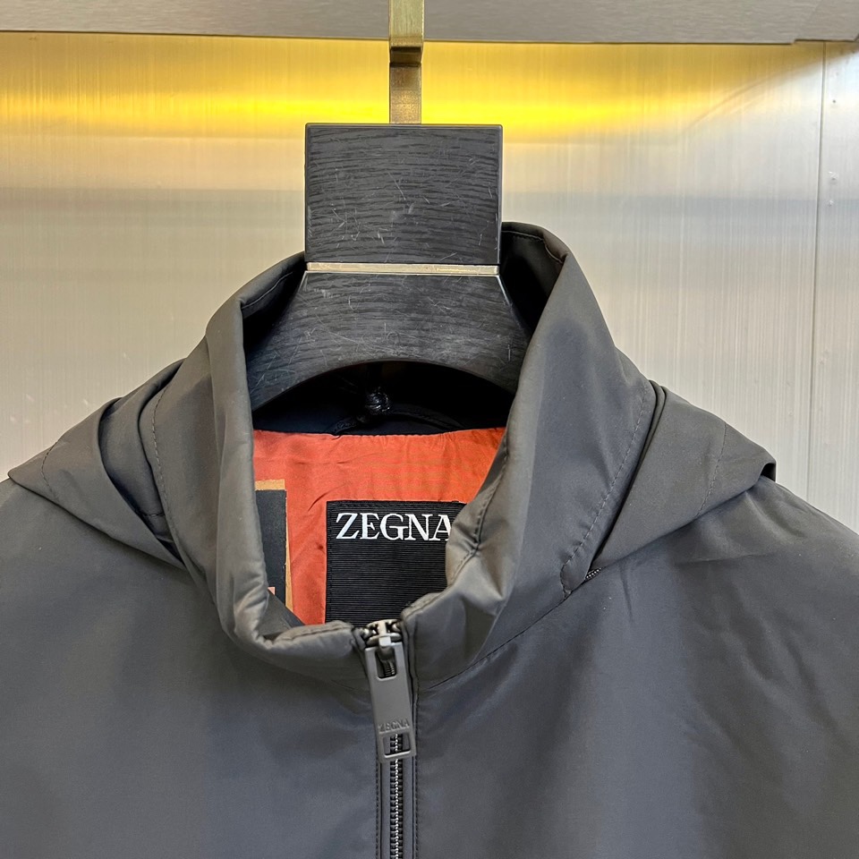 Zegna/杰尼亚2024秋季GW专柜新款Zz家年度高端系列原单奢华时尚休闲男士高端连帽衣外套夹克精致原